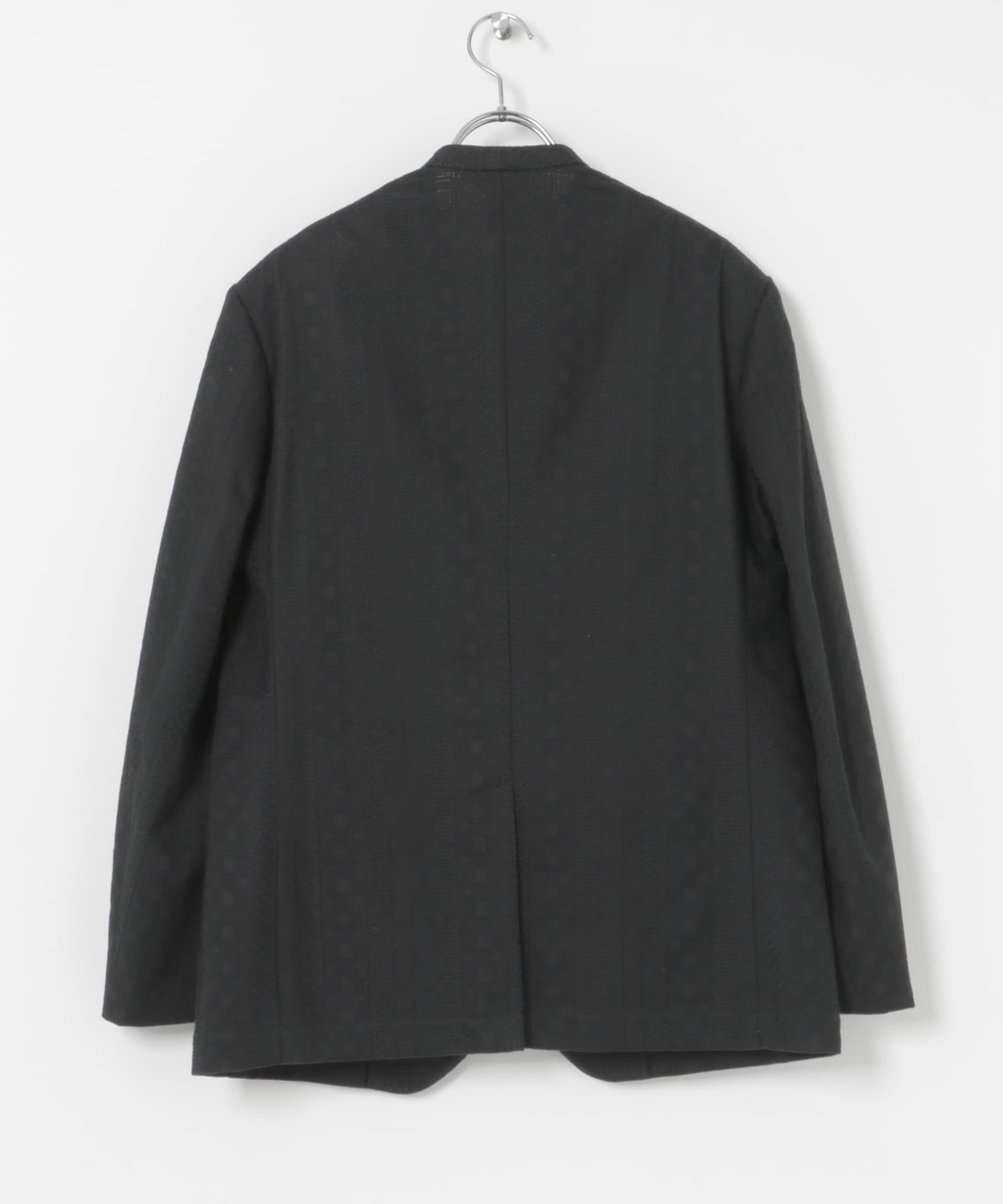 SEEALL　CLASSIC NO COLLAR JACKET BLACK 2