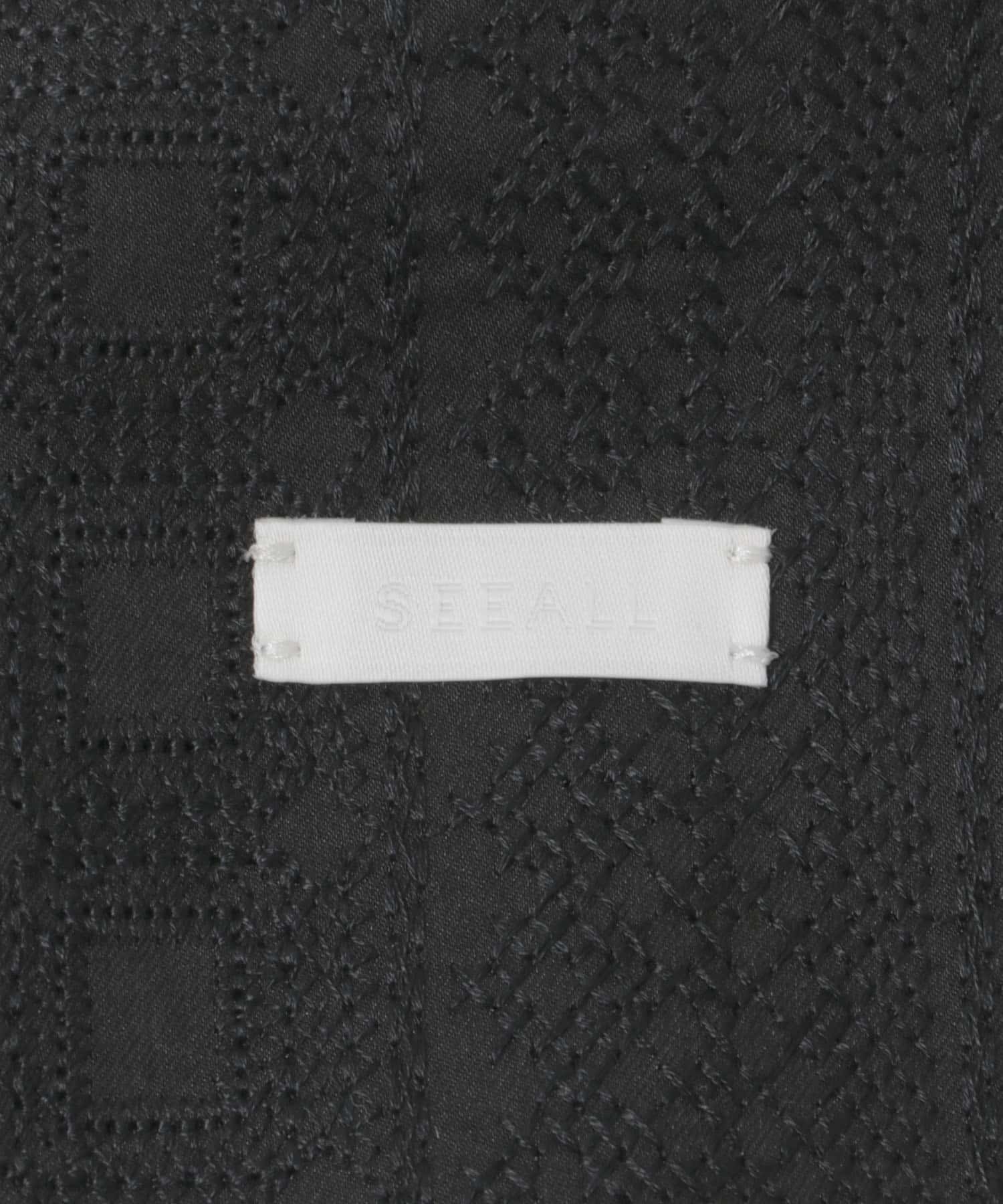 SEEALL　CLASSIC NO COLLAR JACKET BLACK 2