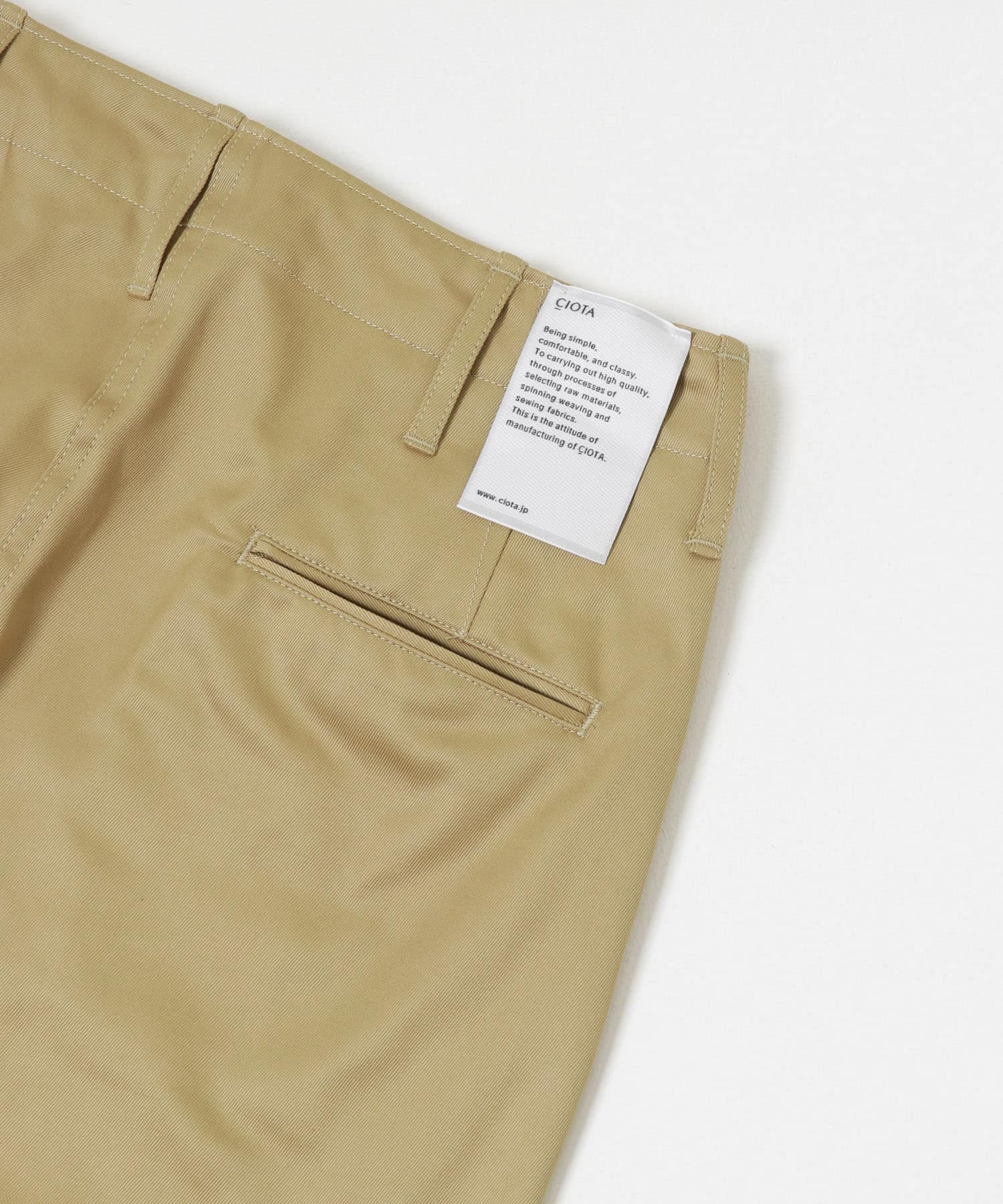CIOTA　Weapon Chino Cloth Pants Beige 2