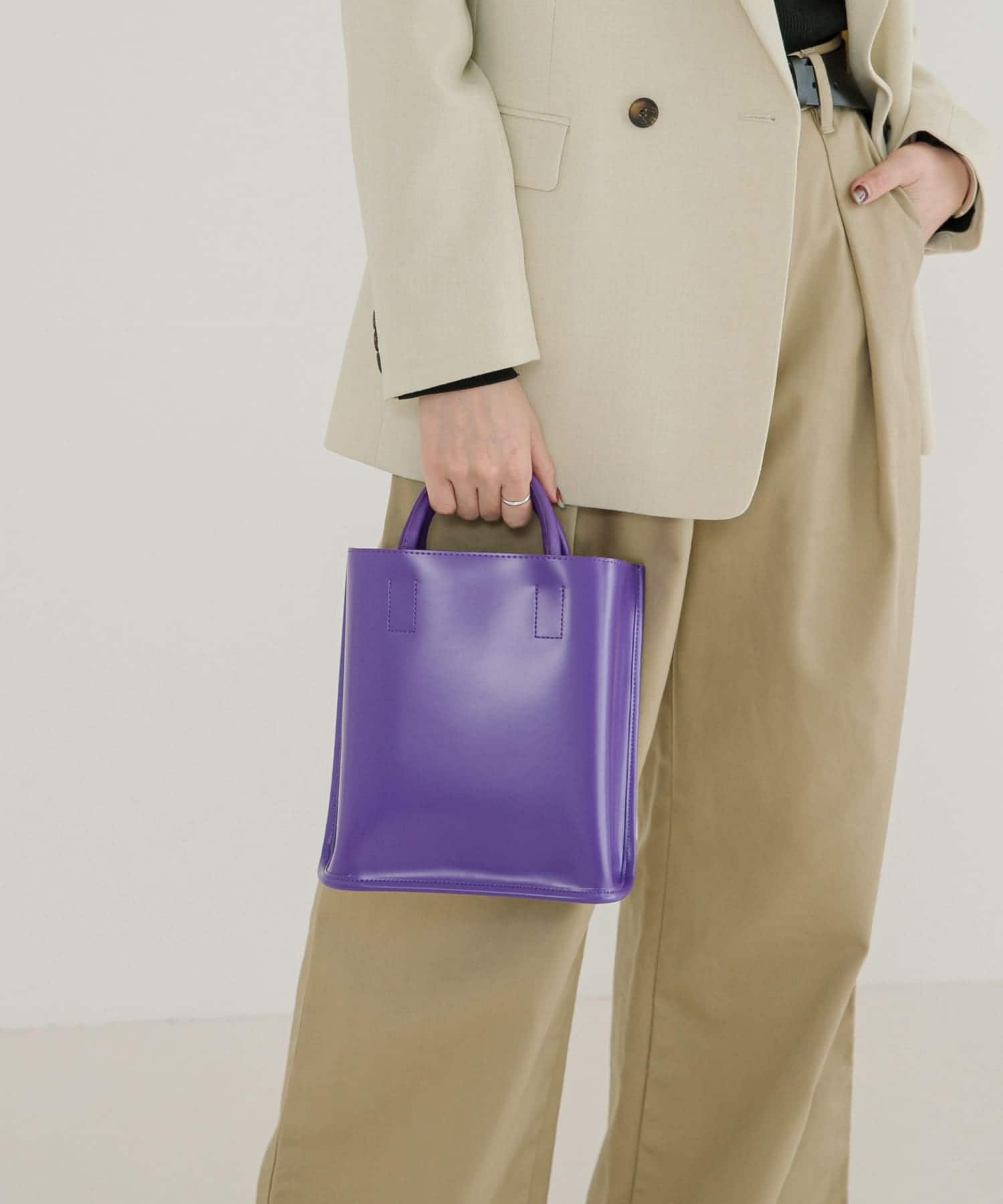 PIENI　TOTE S PU/BK -