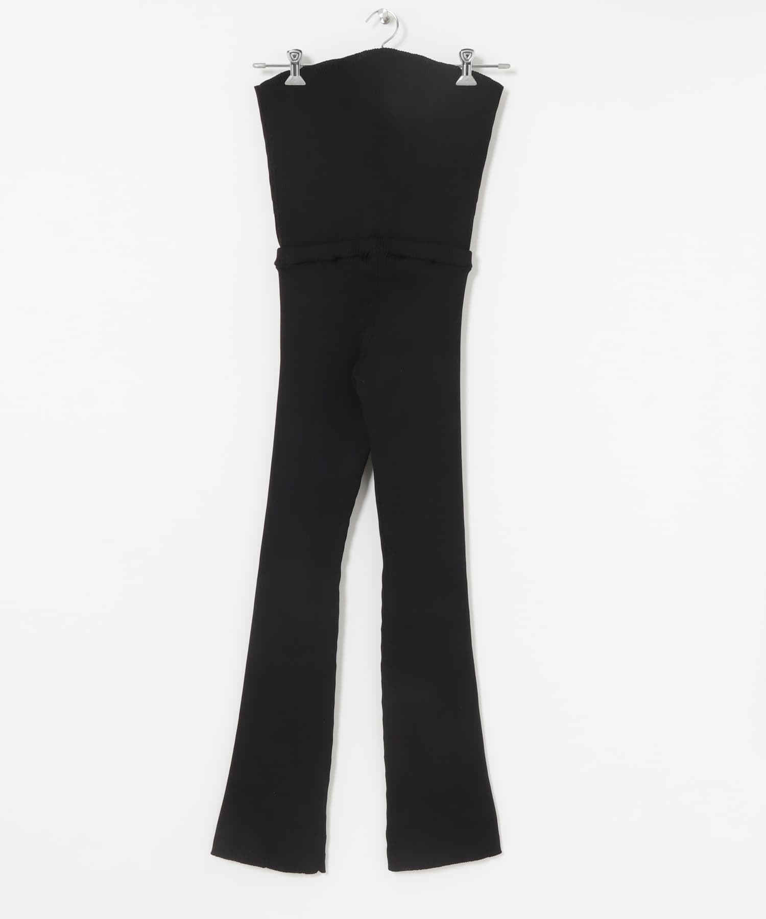 TAN　RIB KNITTED 2WAY PANTS