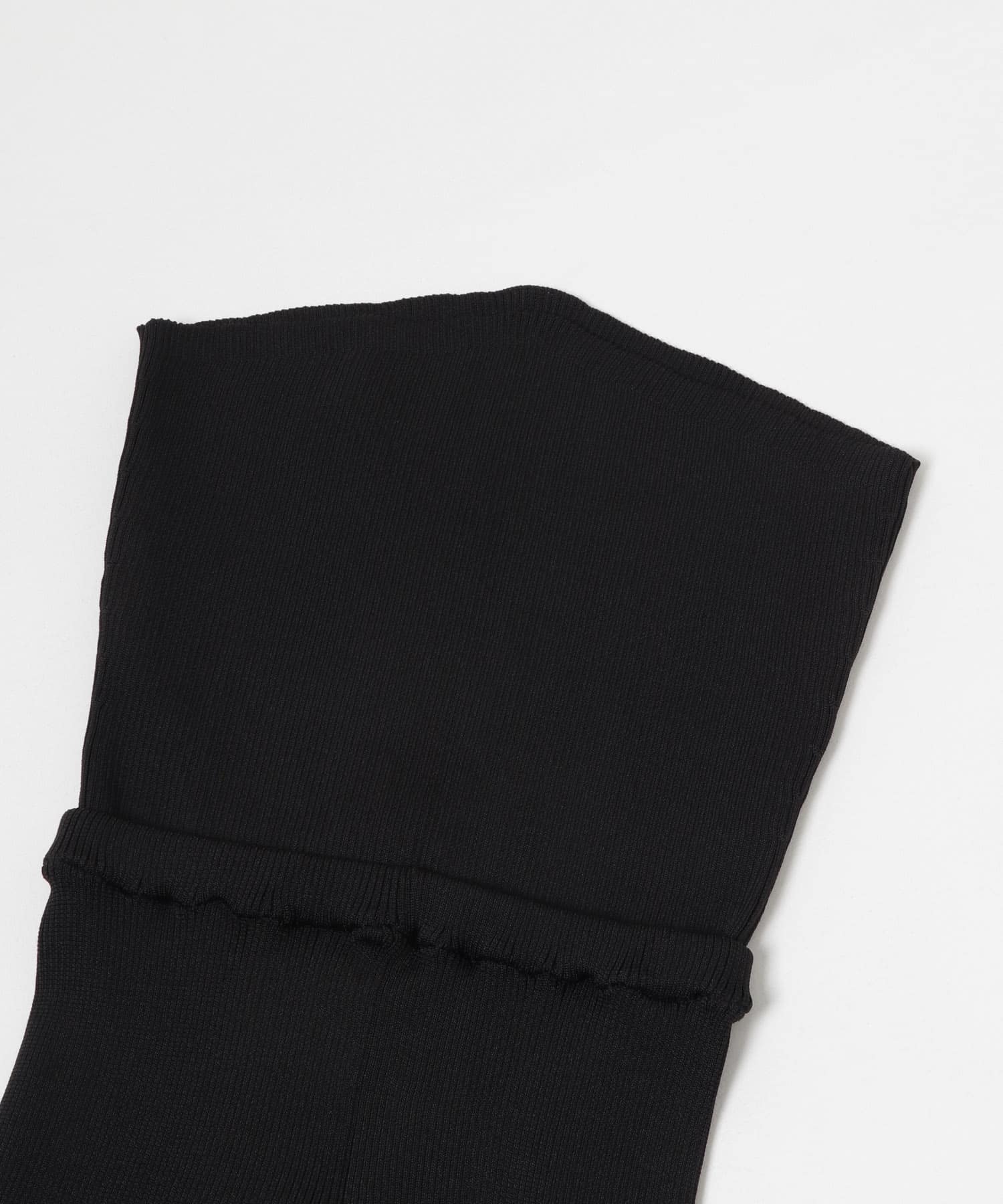 TAN　RIB KNITTED 2WAY PANTS BLACK FREE