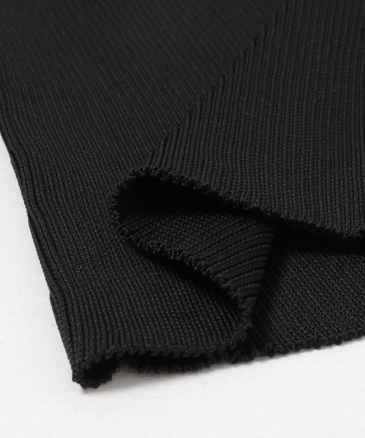 TAN　RIB KNITTED 2WAY PANTS BLACK FREE