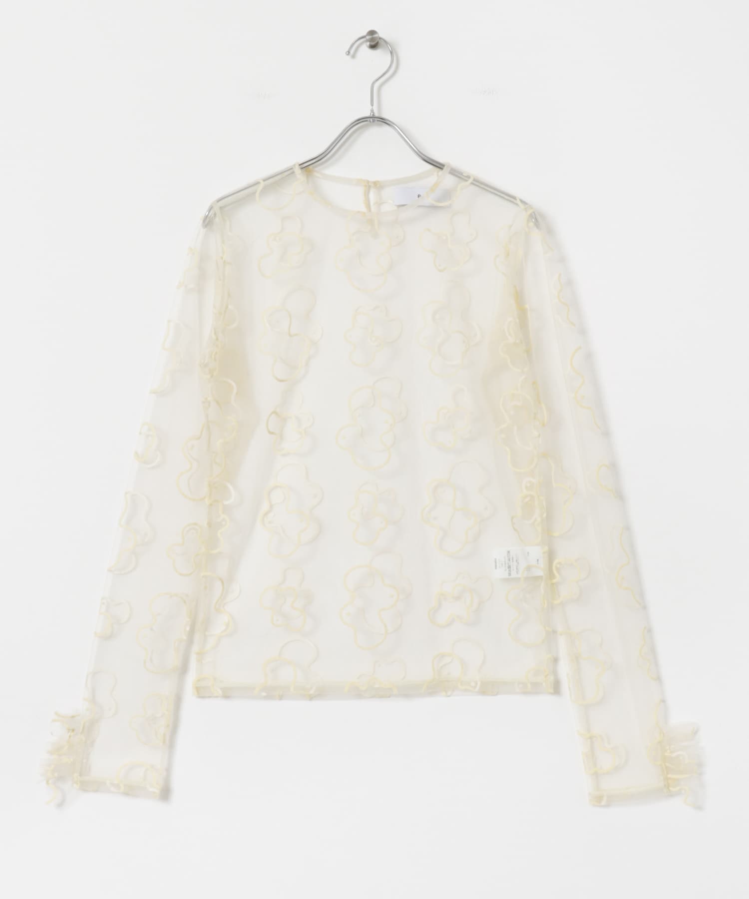 Po/　sheer tulle top ameba