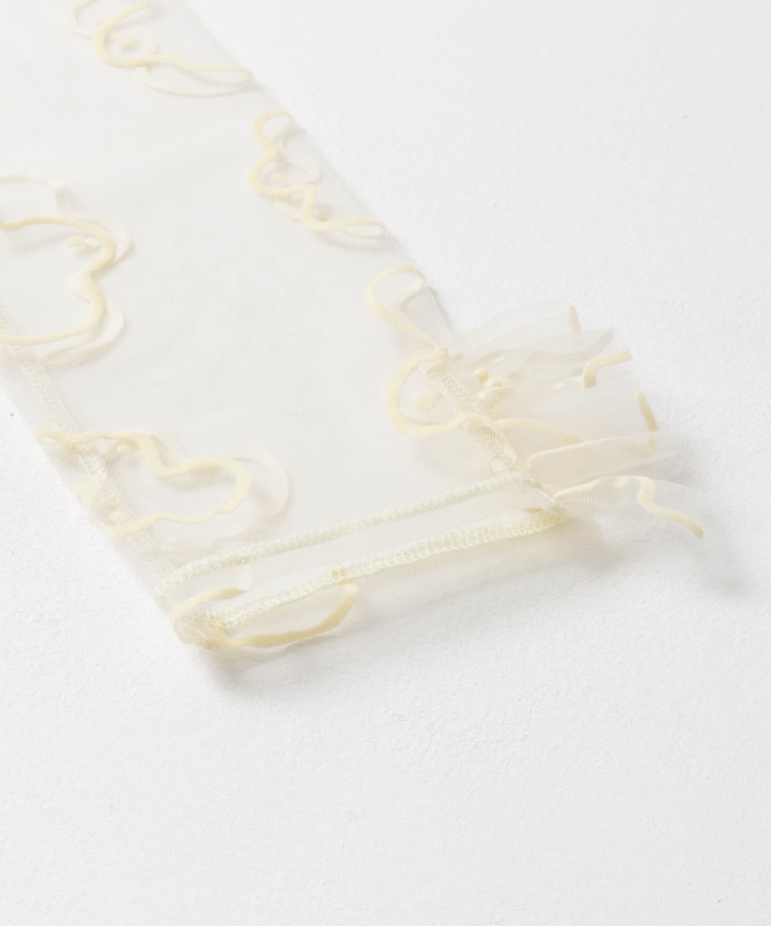 Po/　sheer tulle top ameba yellow FREE
