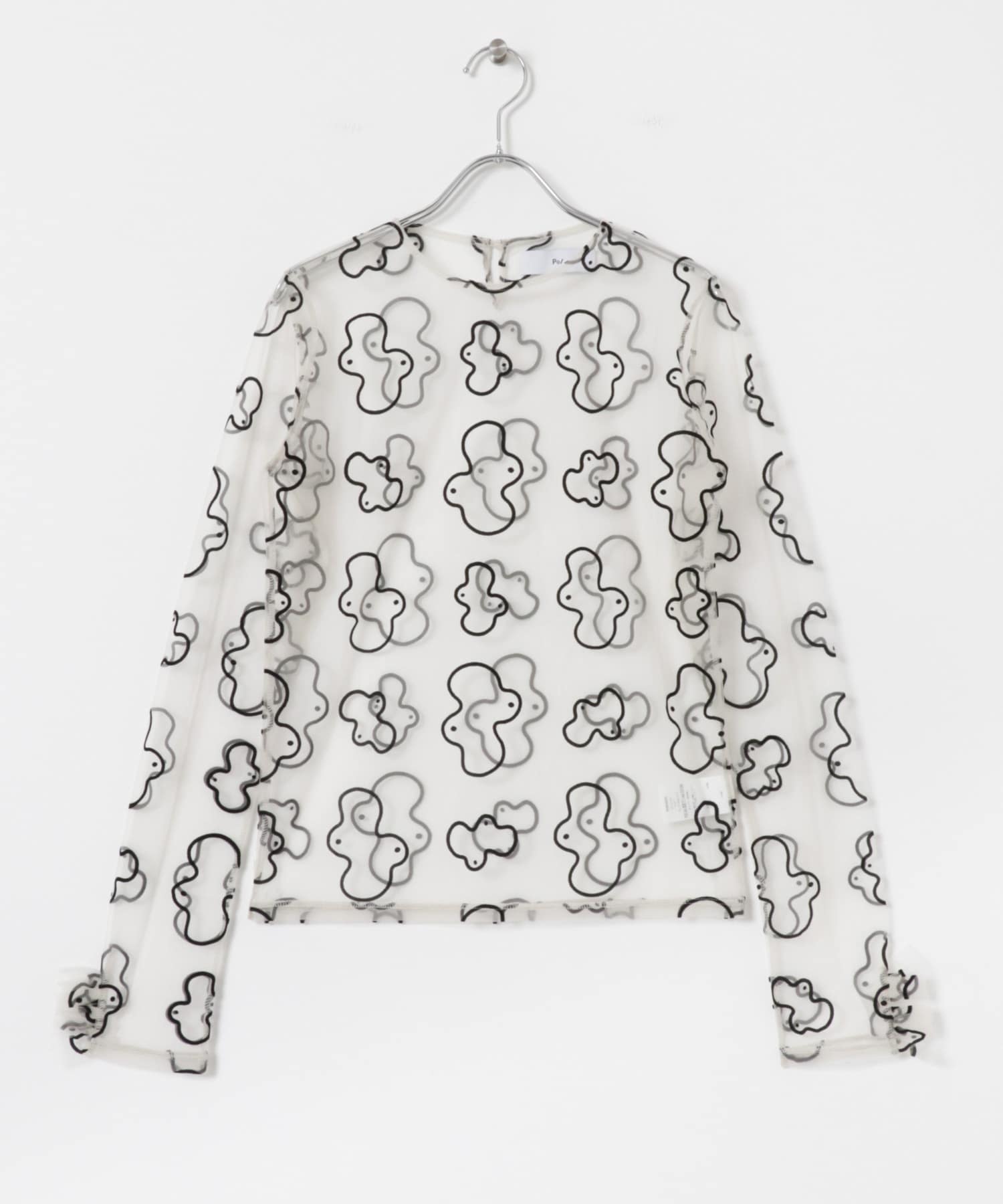 Po/　sheer tulle top ameba