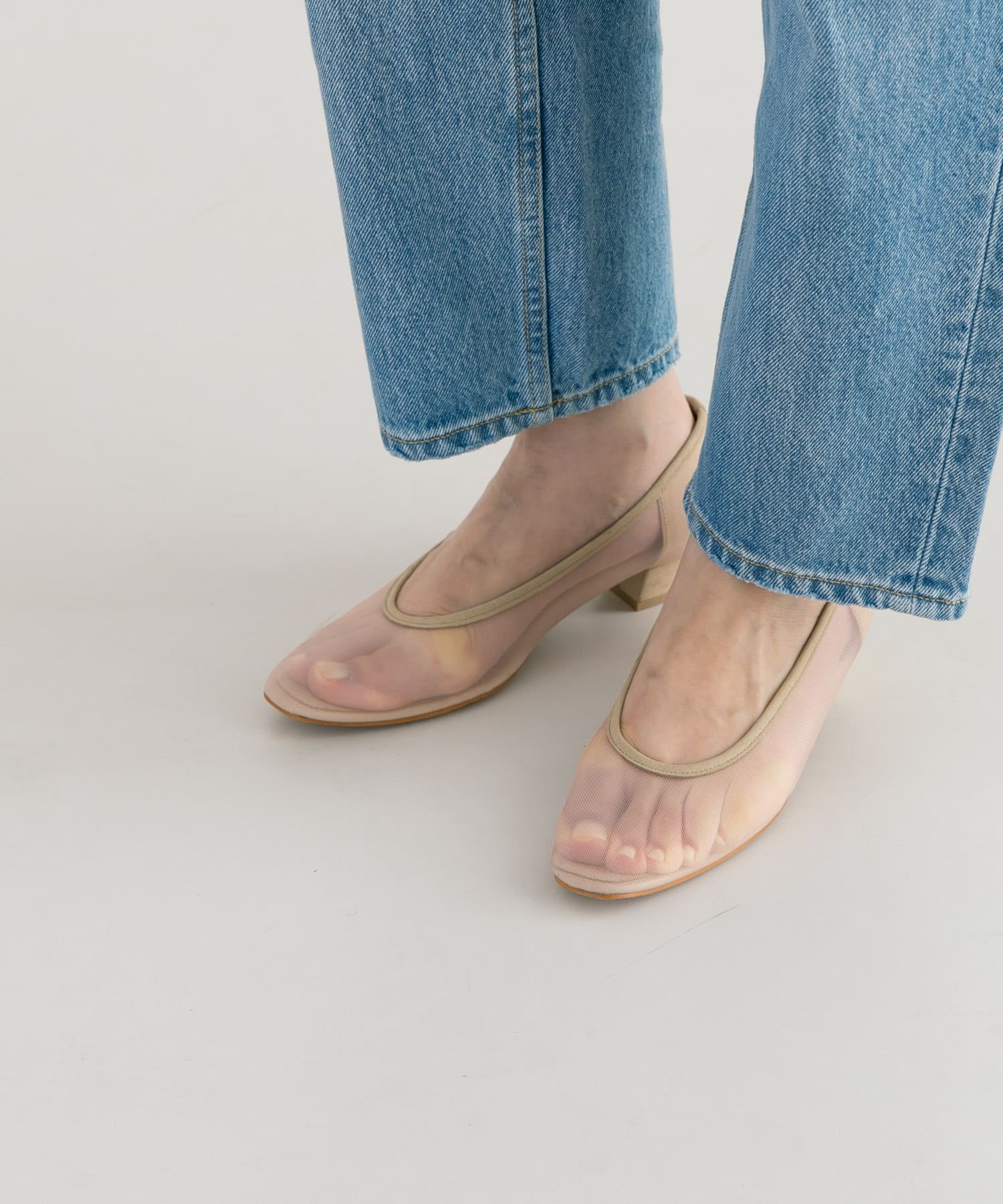 『別注』『MADE IN JAPAN』 MILLIWM×URBAN RESEARCH　シアーパンプス NUDE 36