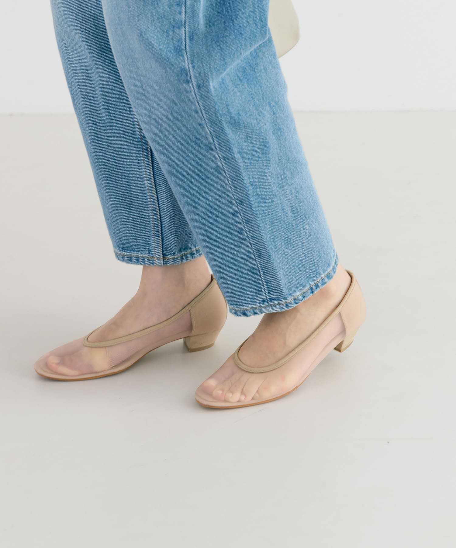 『別注』『MADE IN JAPAN』 MILLIWM×URBAN RESEARCH　シアーパンプス NUDE 36