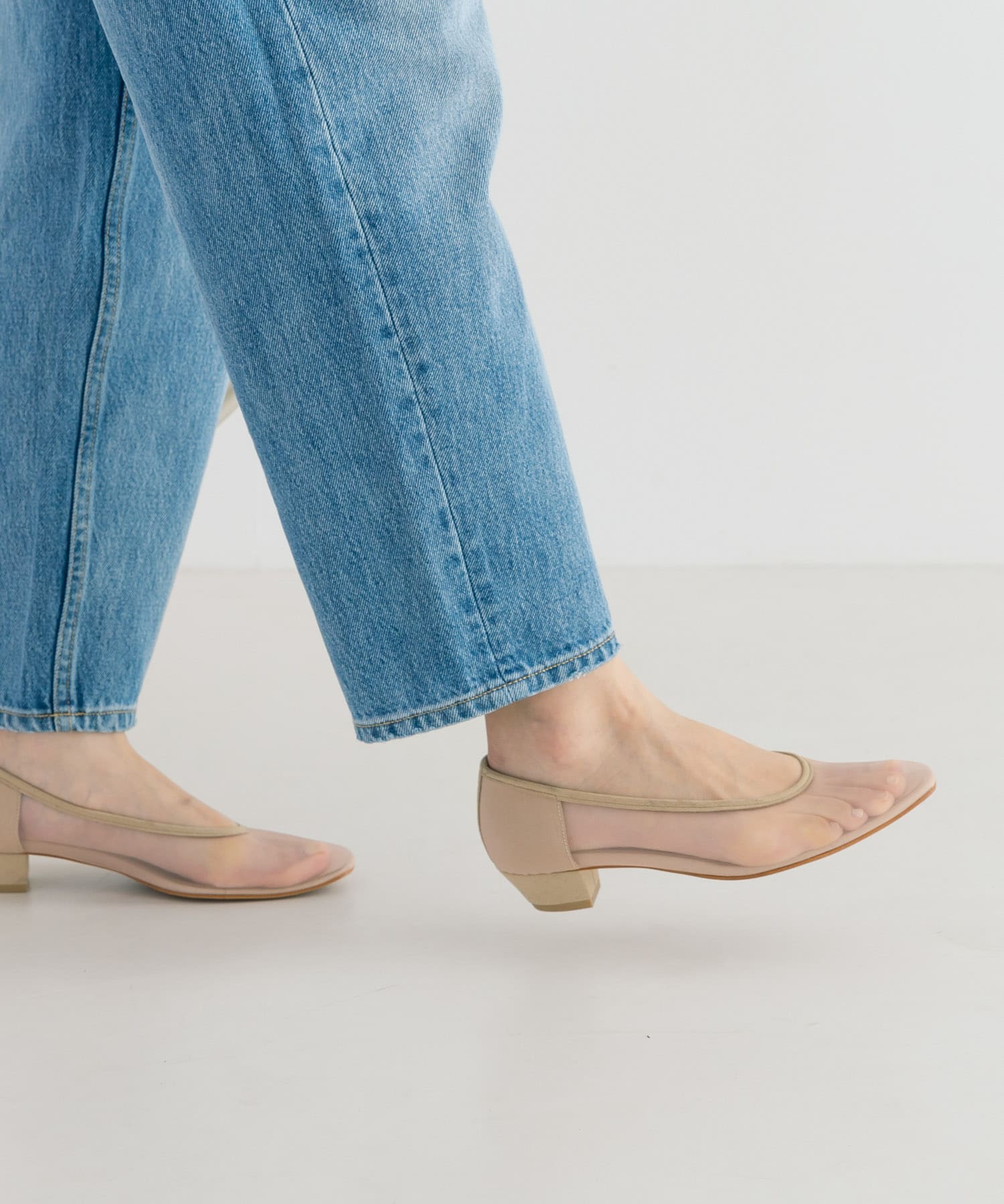 『別注』『MADE IN JAPAN』 MILLIWM×URBAN RESEARCH　シアーパンプス NUDE 36