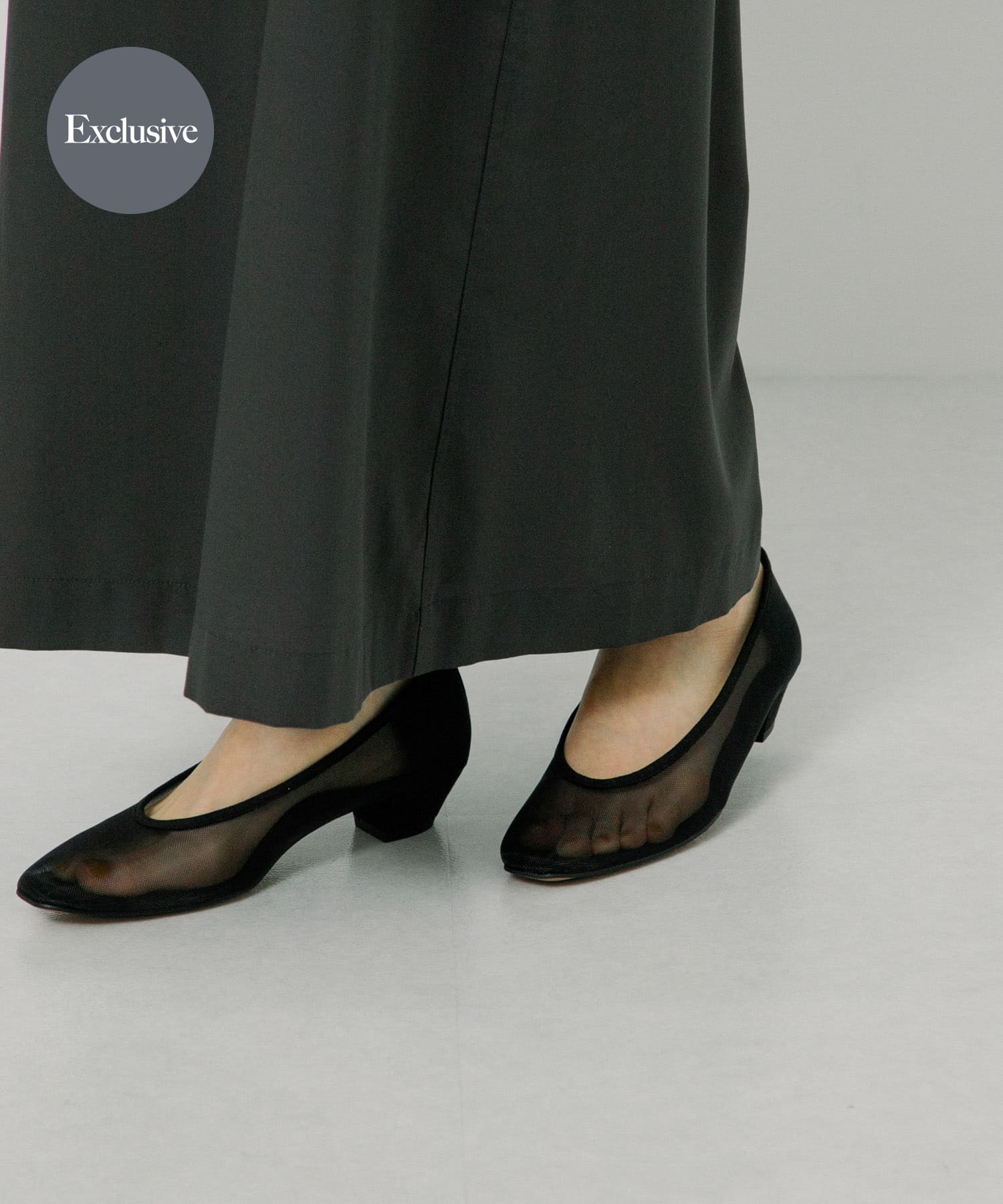 『別注』『MADE IN JAPAN』 MILLIWM×URBAN RESEARCH　シアーパンプス BLACK 36