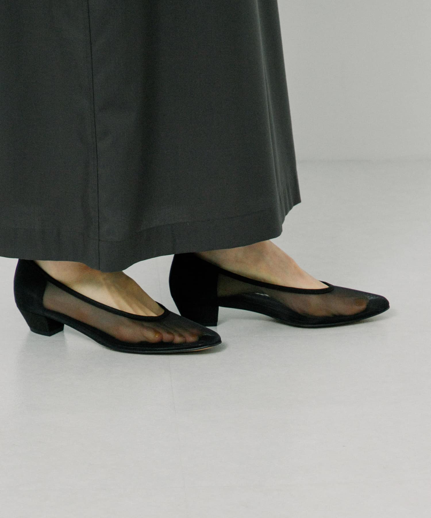 『別注』『MADE IN JAPAN』 MILLIWM×URBAN RESEARCH　シアーパンプス BLACK 36