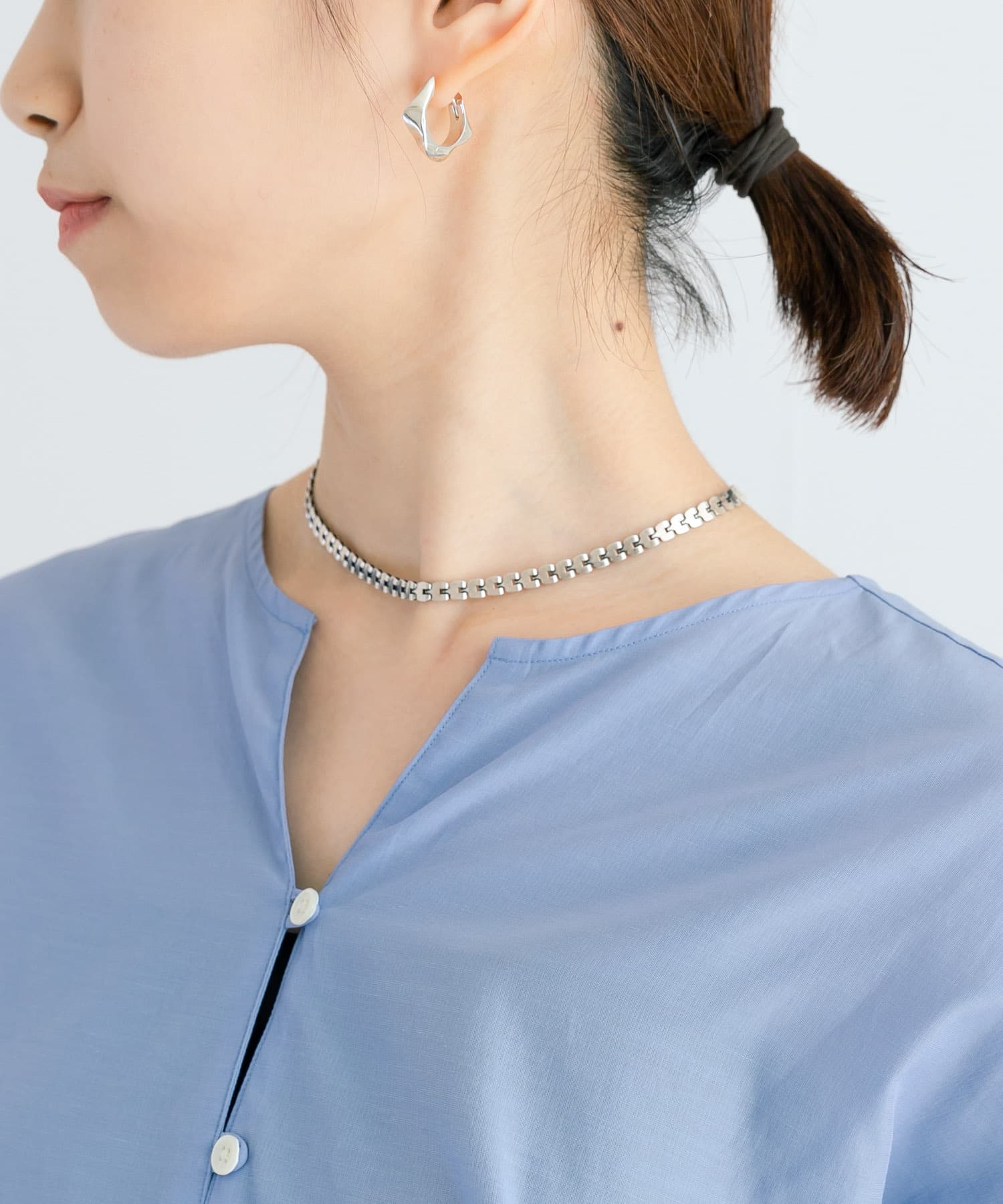 PHILIPPE AUDIBERT　Ida necklace silver -