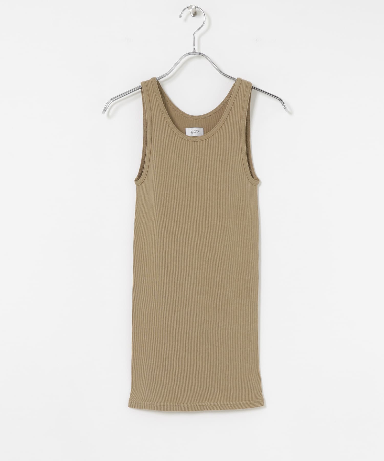 CIOTA　Ribbed Tank Top Mocha FREE