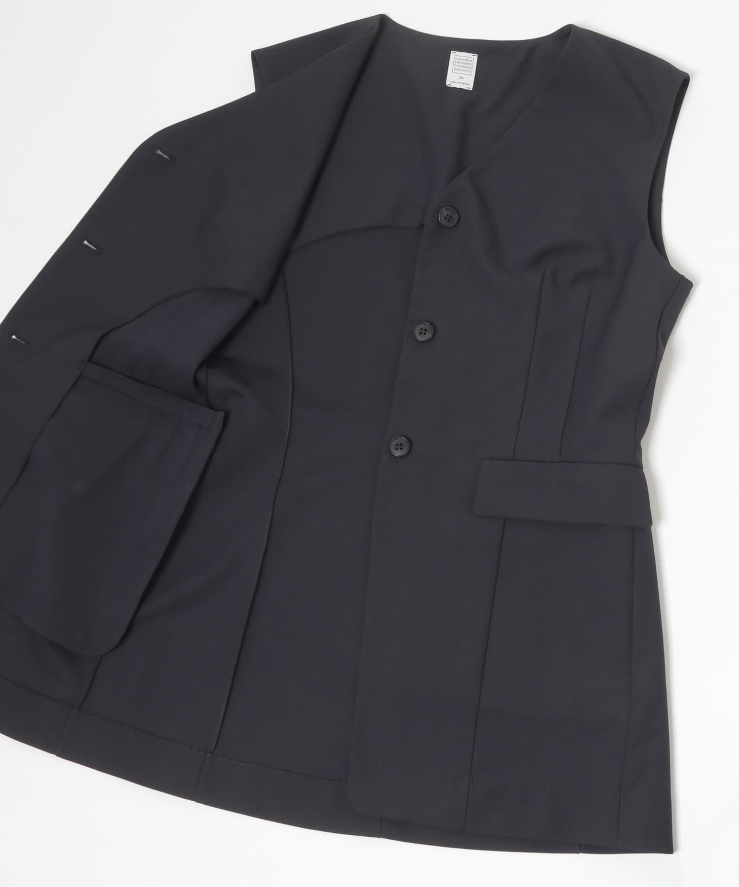 『別注』GGG×URBAN RESEARCH　キュプラバランサーノースリーブ ジャケット NAVY FREE