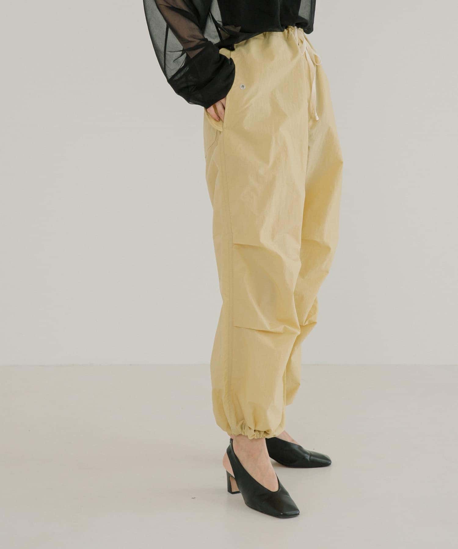 別注』Lee×URBAN RESEARCH パラシュートパンツ(S 3 ベージュ): ボトム