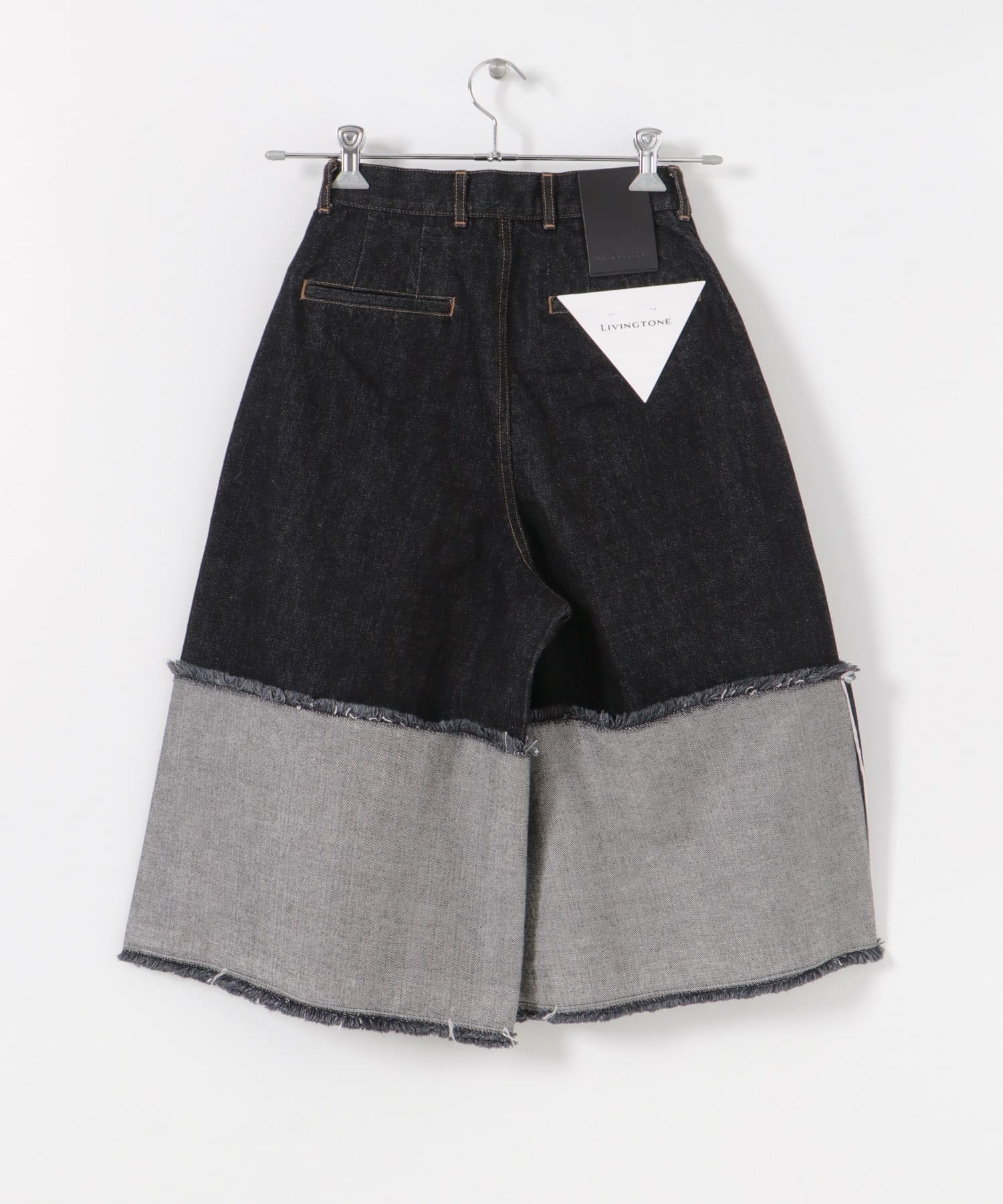 LIVINGTONE　DOLK4 - Flair culottes BLK WHT 34