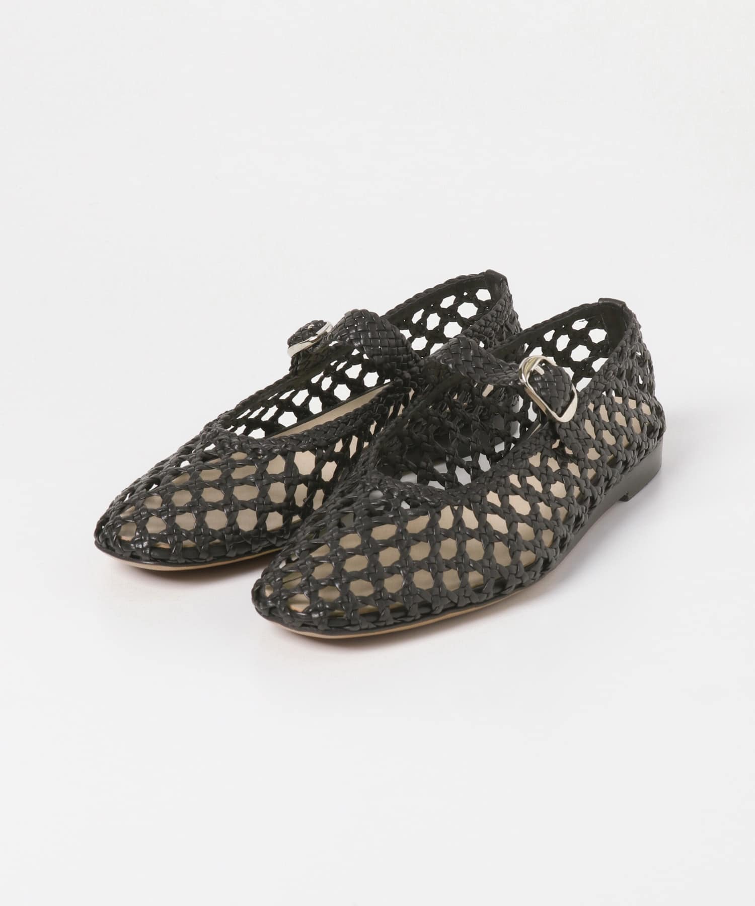 LE MONDE BERYL MARY JANE WOVEN LEATHER(36 BLACK): シューズ｜URBAN