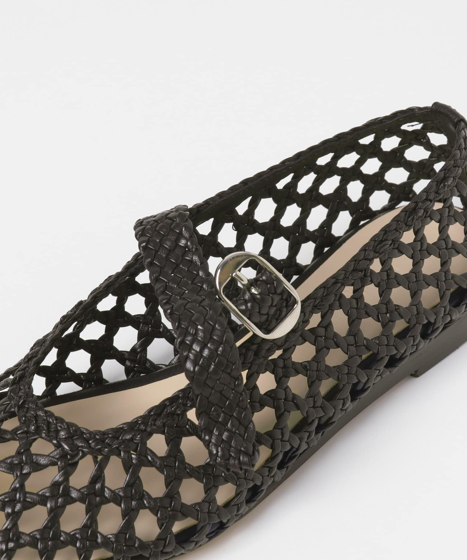 LE MONDE BERYL MARY JANE WOVEN LEATHER(36 BLACK): シューズ｜URBAN