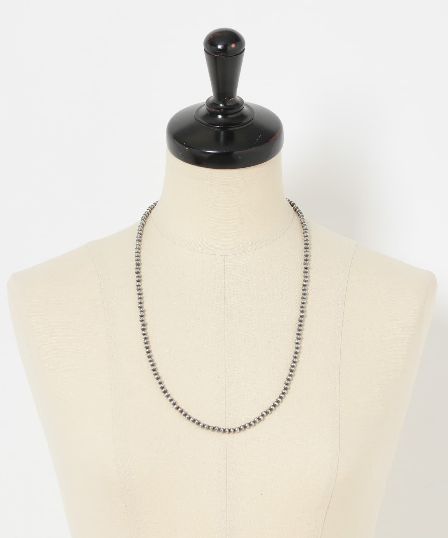ERICKA NICOLAS BEGAY　Plain Design Nacklace 4mm Oxidized -