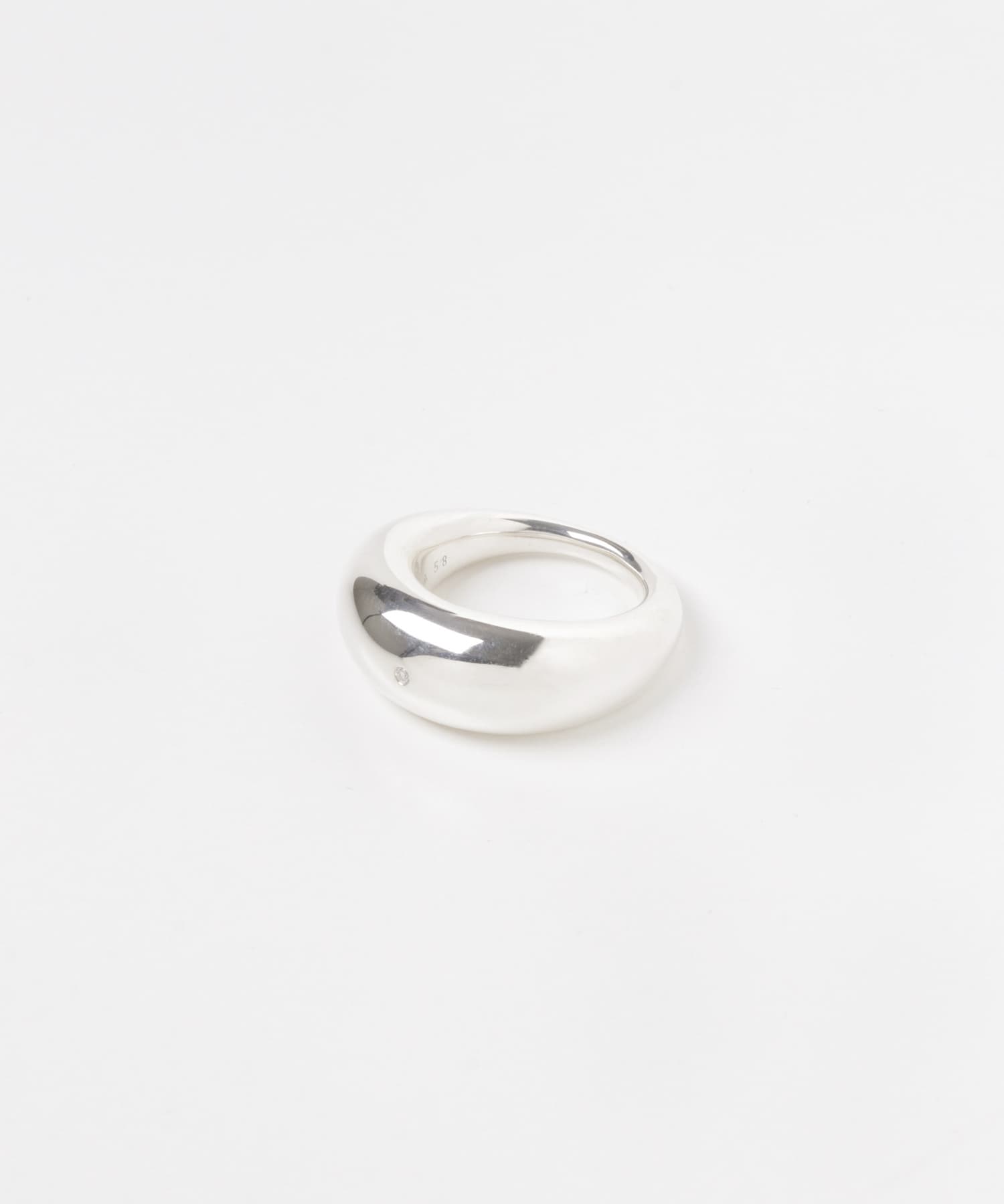 5/8 STUDIOS　Chuncy Ring w/Diamond SILVER 11