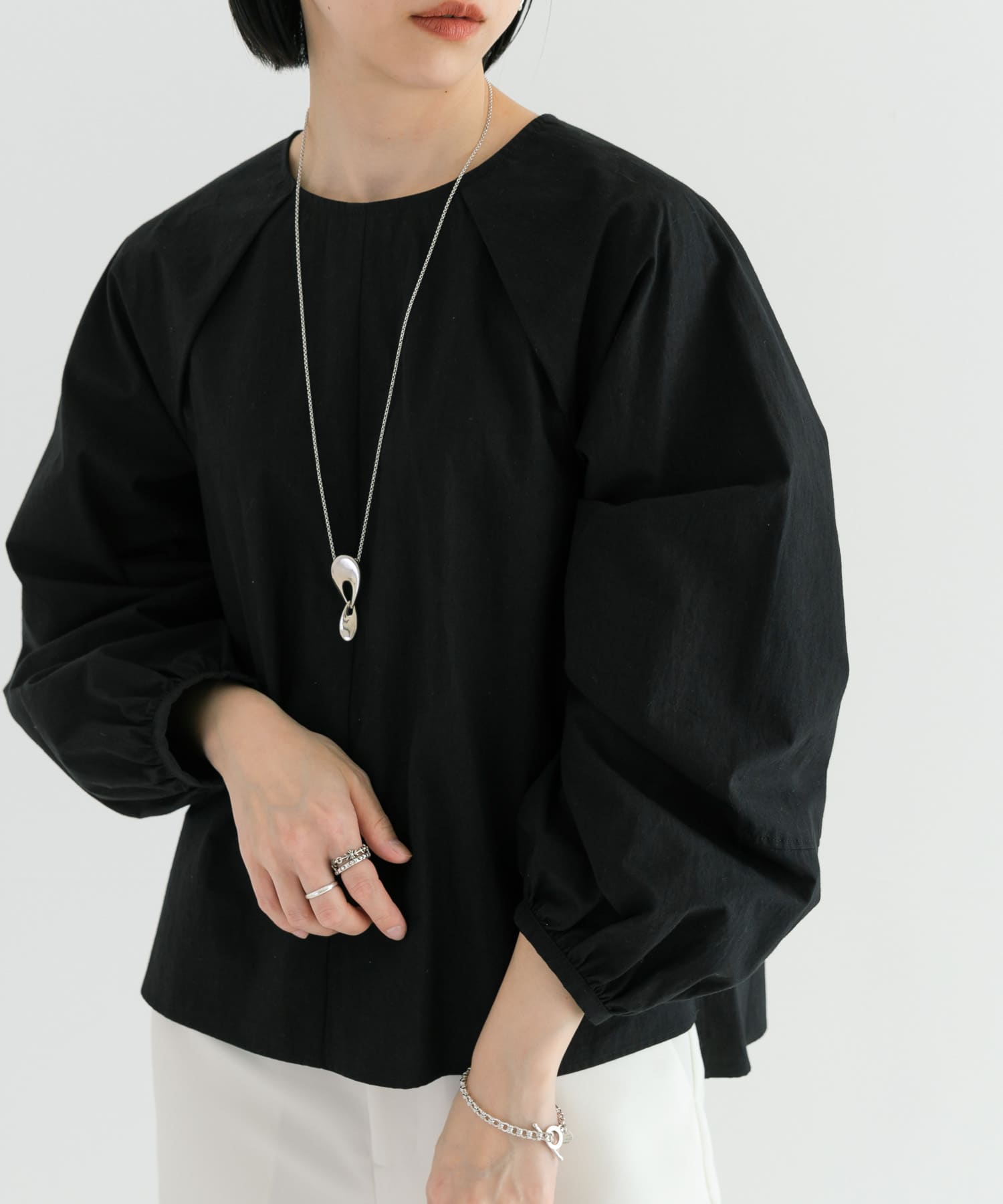 PHILIPPE AUDIBERT　Svea necklace silver -