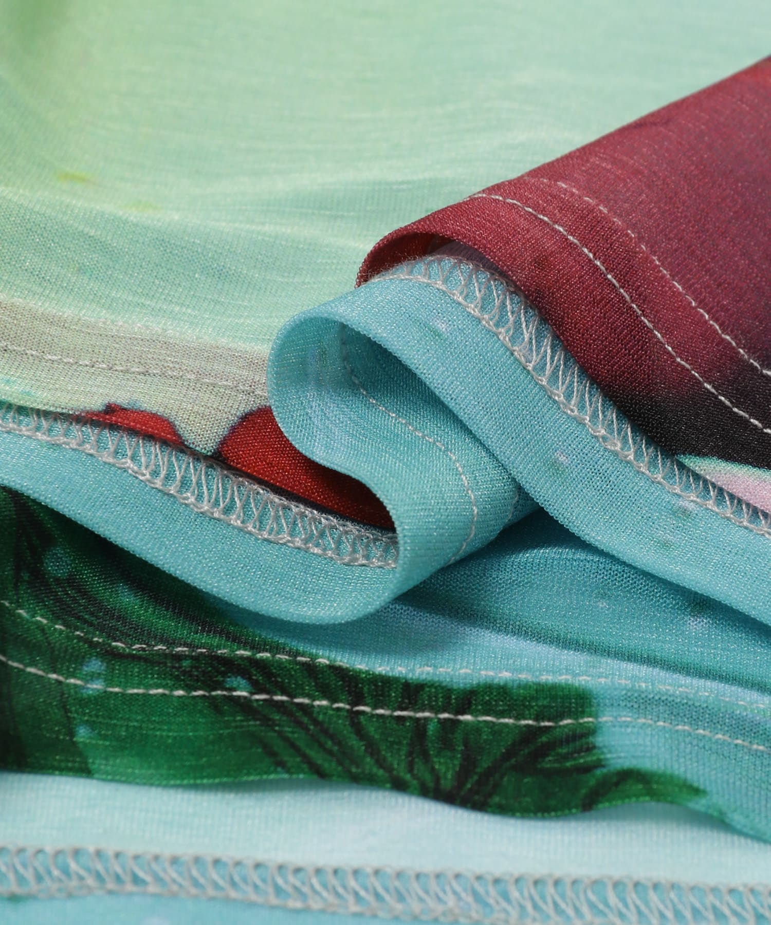 TARO HORIUCHI　Print Sheer Polo Top color 0