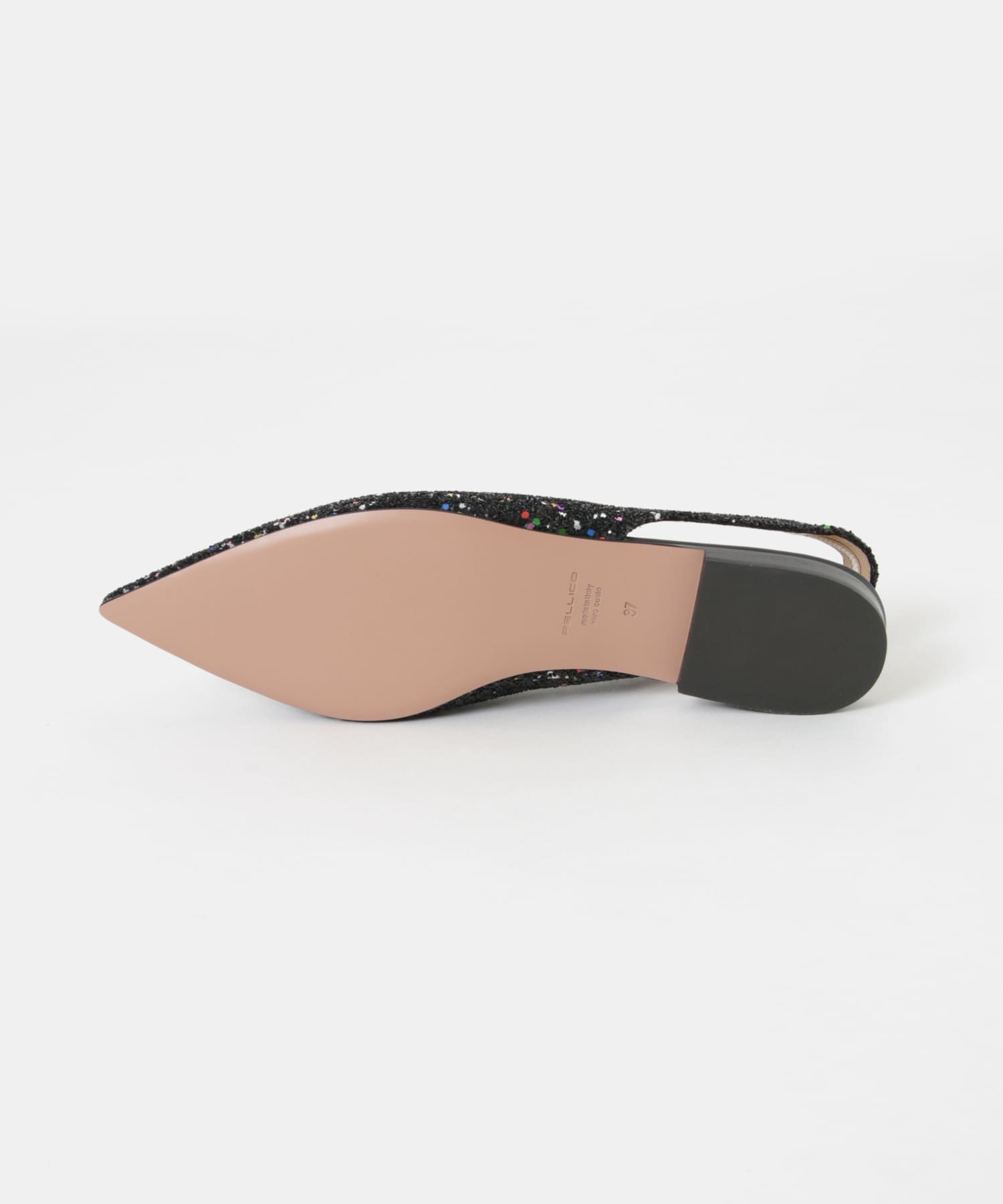 PELLICO　ANIMA DEEP CUT SLING BACK NERO 36