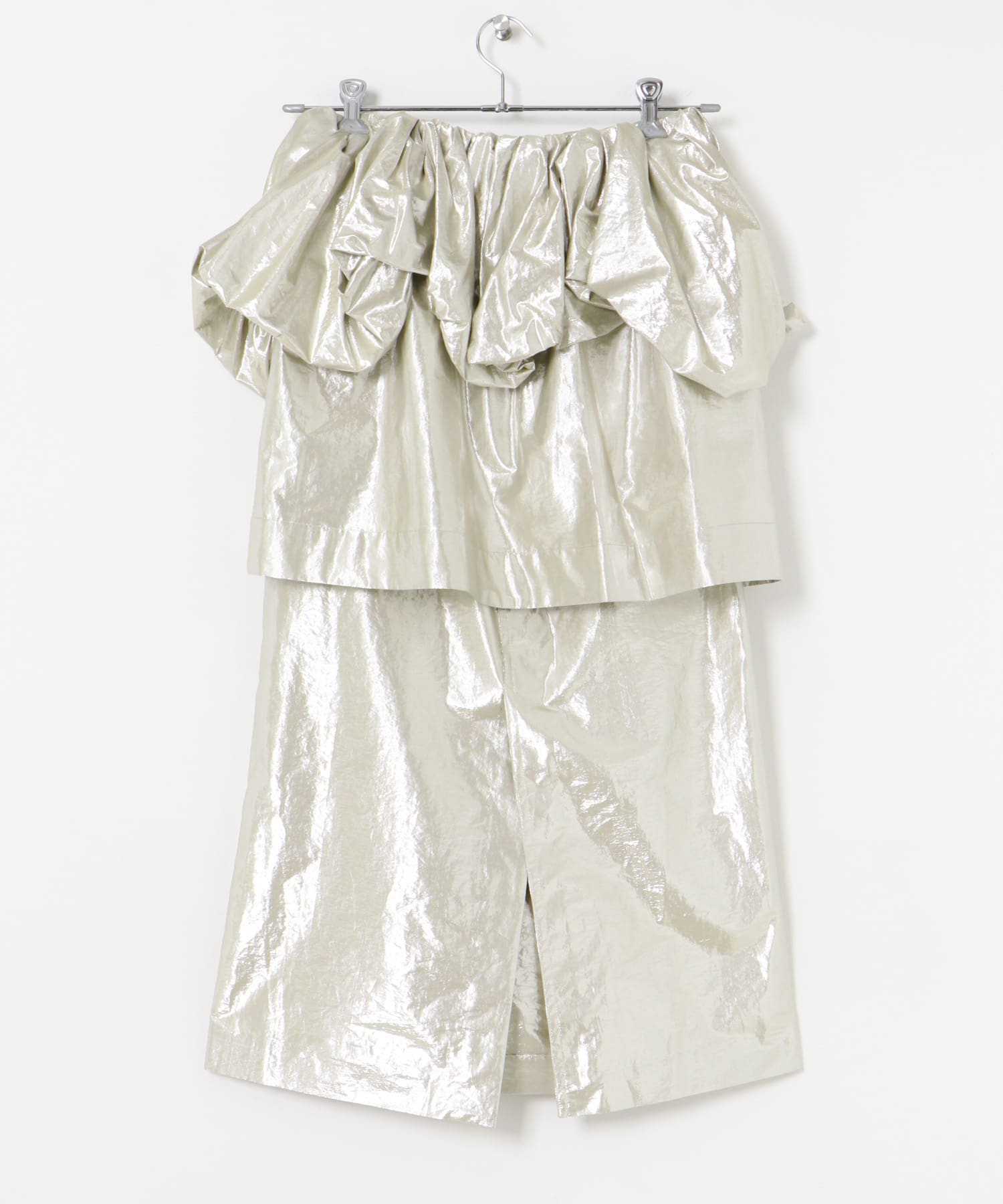 CURRENTAGE　SILVER SKIRT シルバー 1