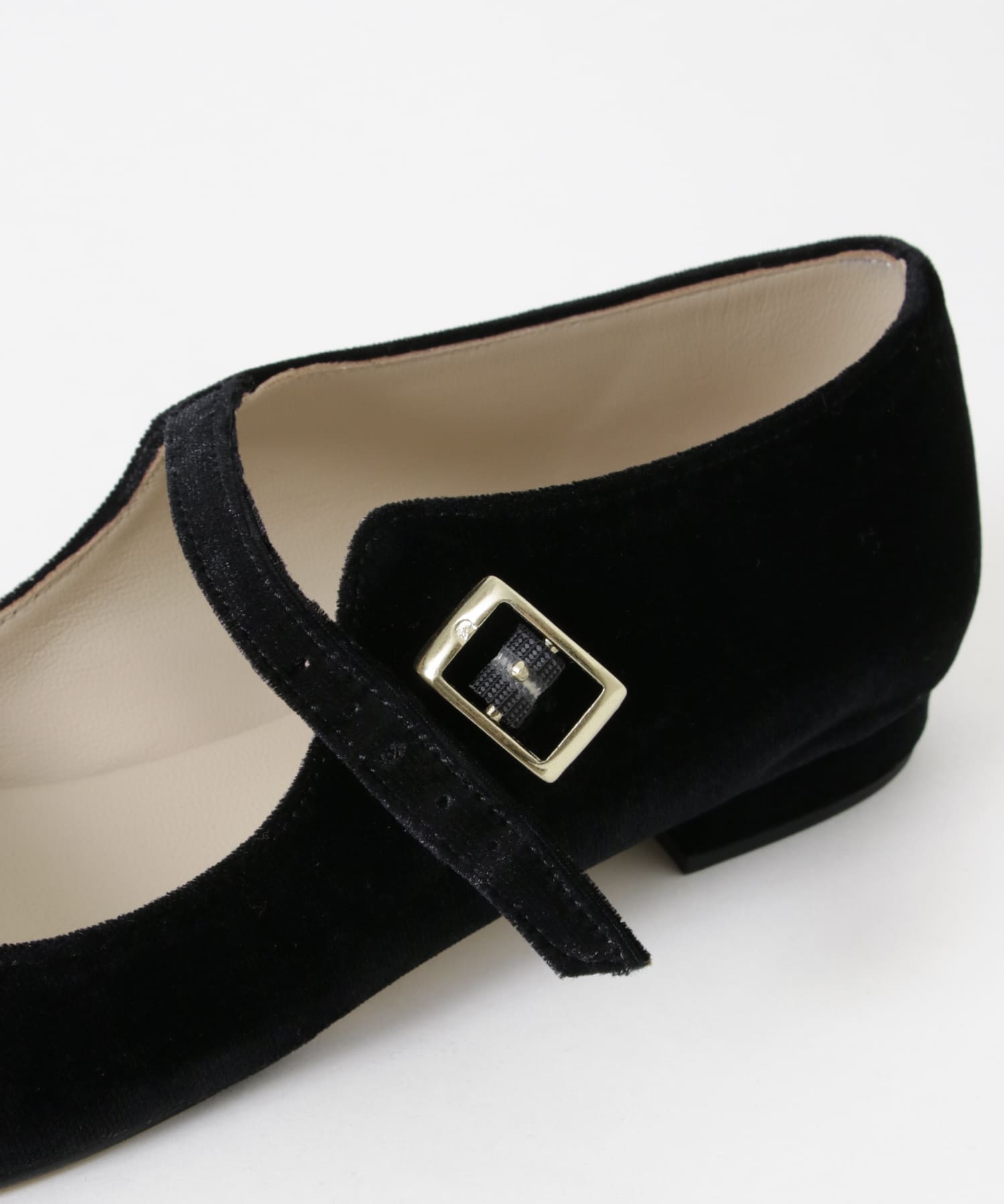 CORSO ROMA, 9　VELVET SHOES BLACK 36