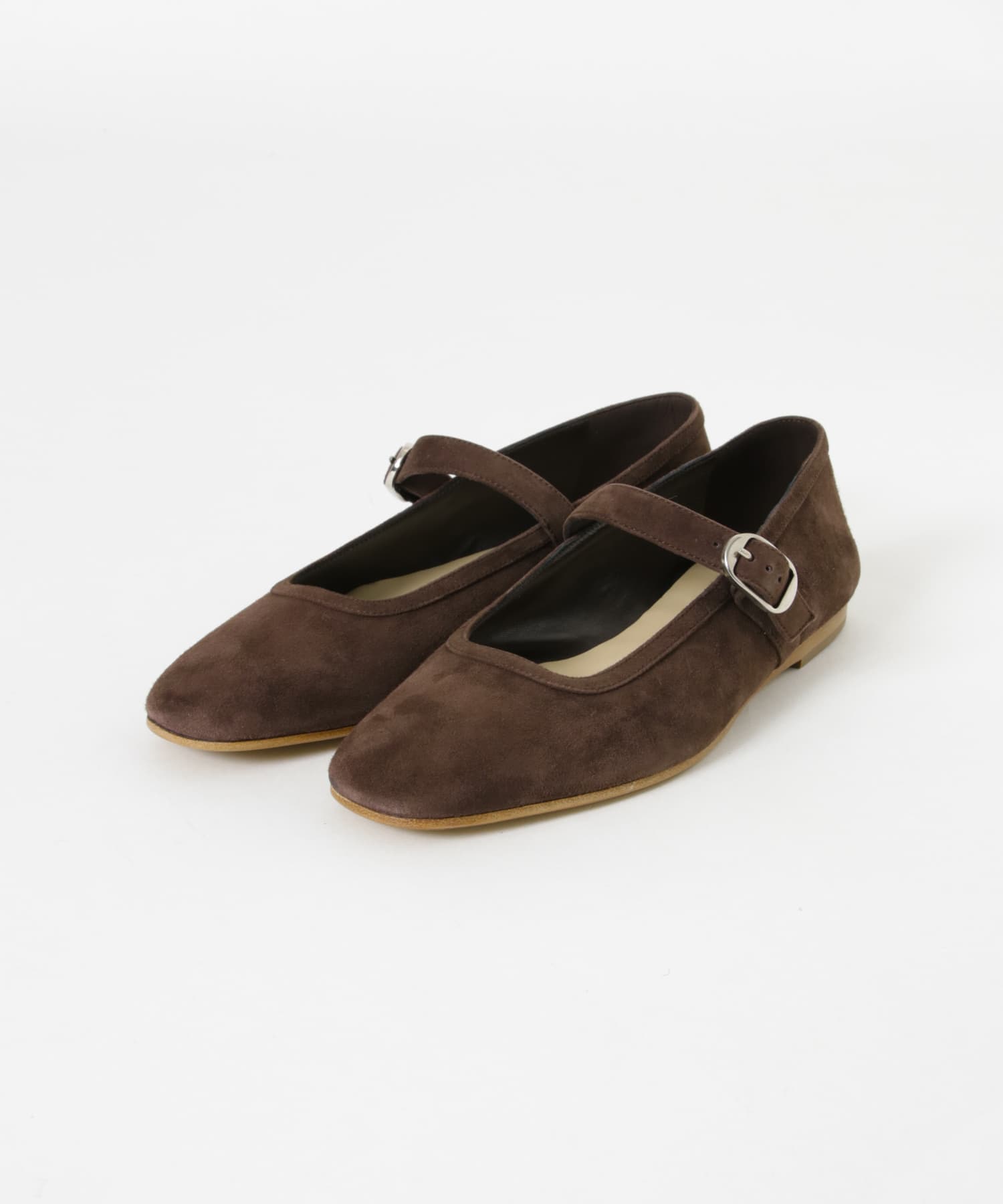 LE MONDE BERYL　BALLET MARY JANE SUEDE CHOCOLATE 36