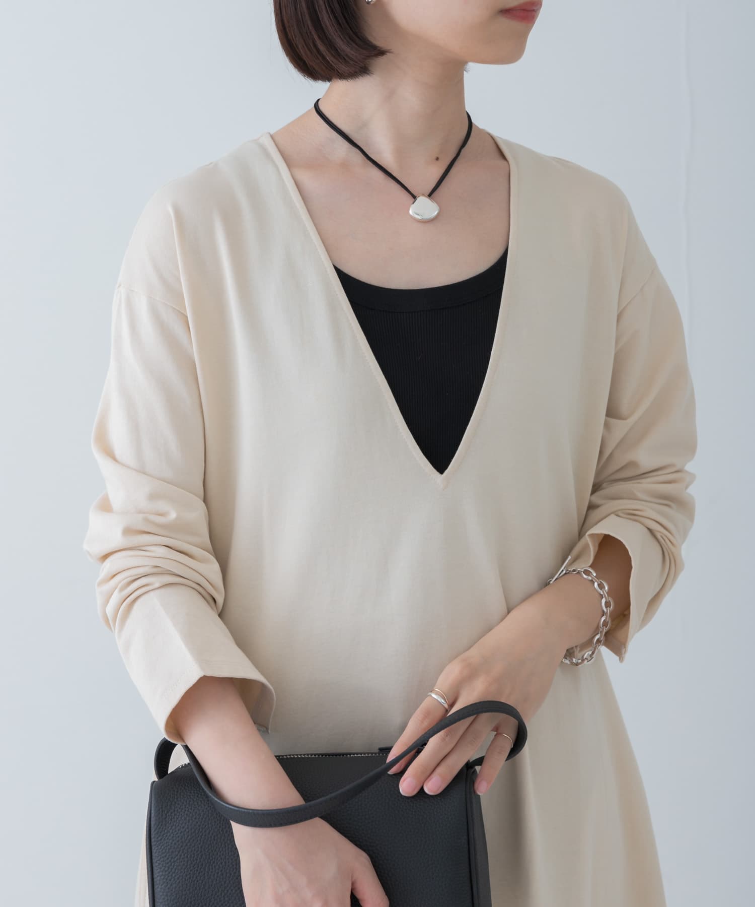 PHILIPPE AUDIBERT　Mason necklace SILVER -