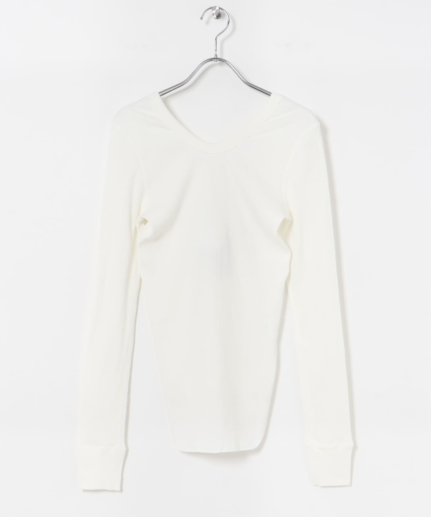 HAKUJI　Organic Cotton Long-Sleeve Pullover WHITE FREE