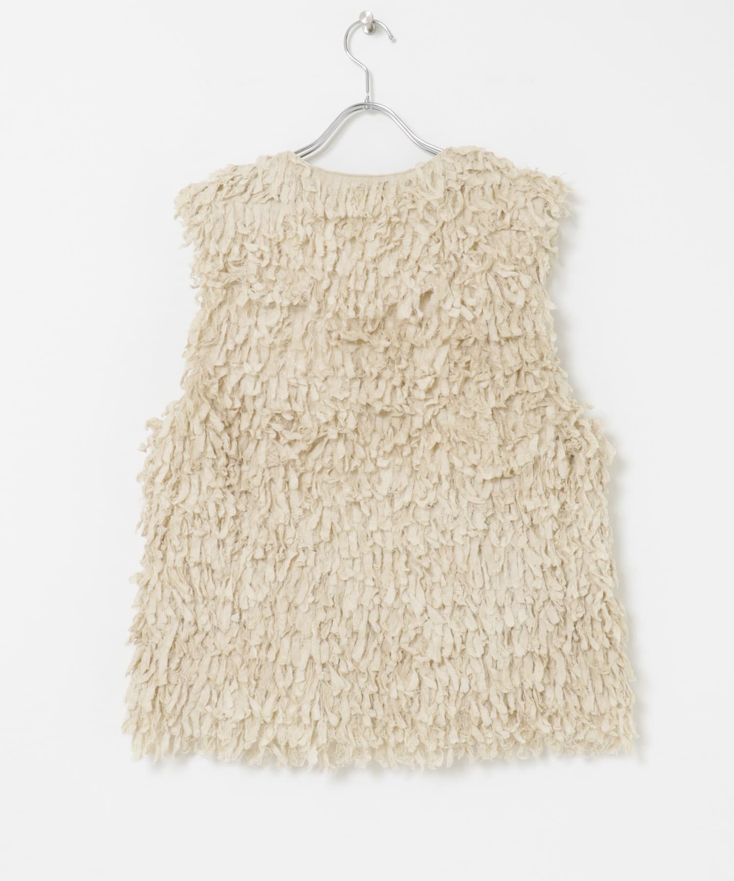 Nomat　Fringe Vest Beige 1