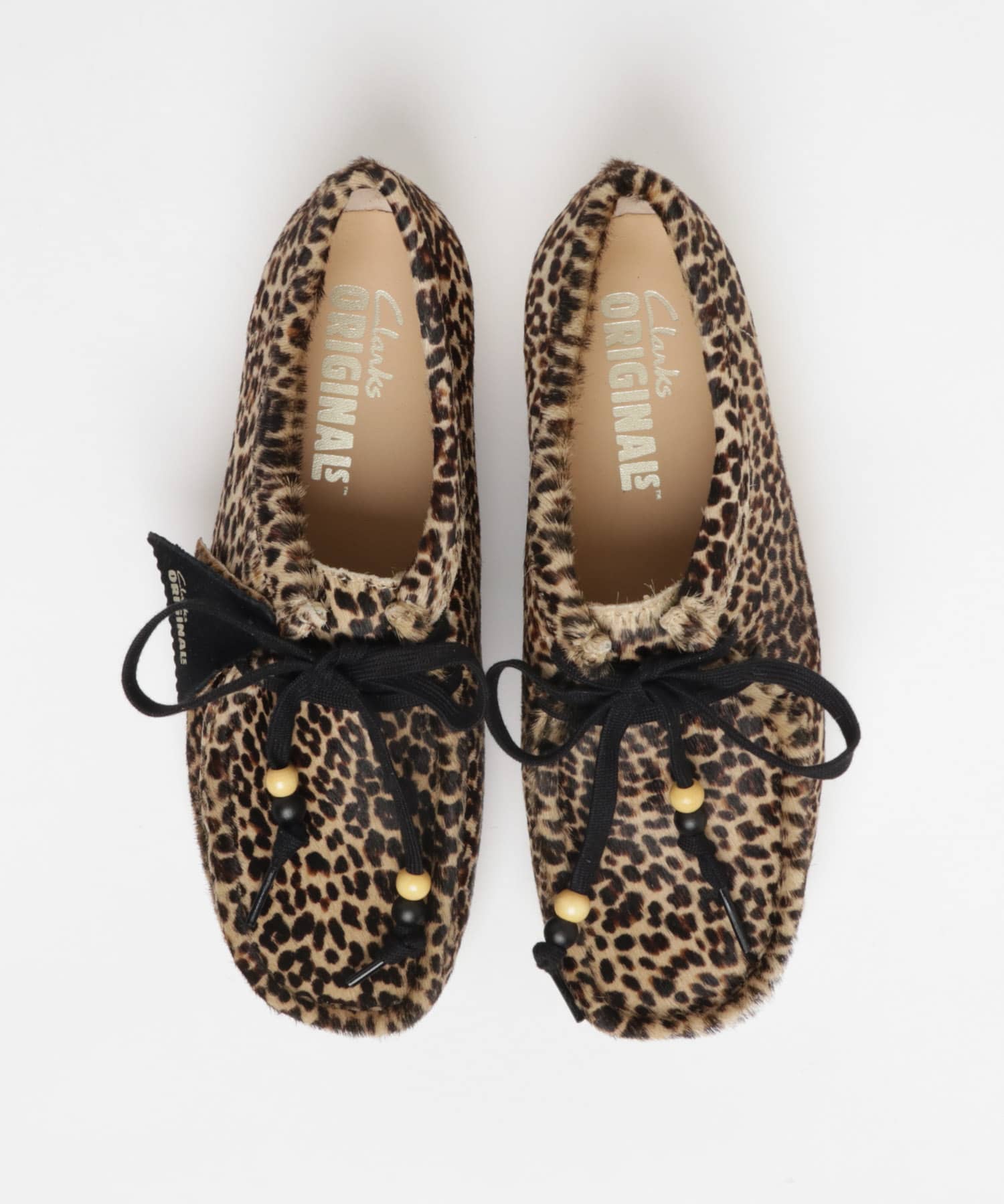 Clarks　wallabee leopard 4.5