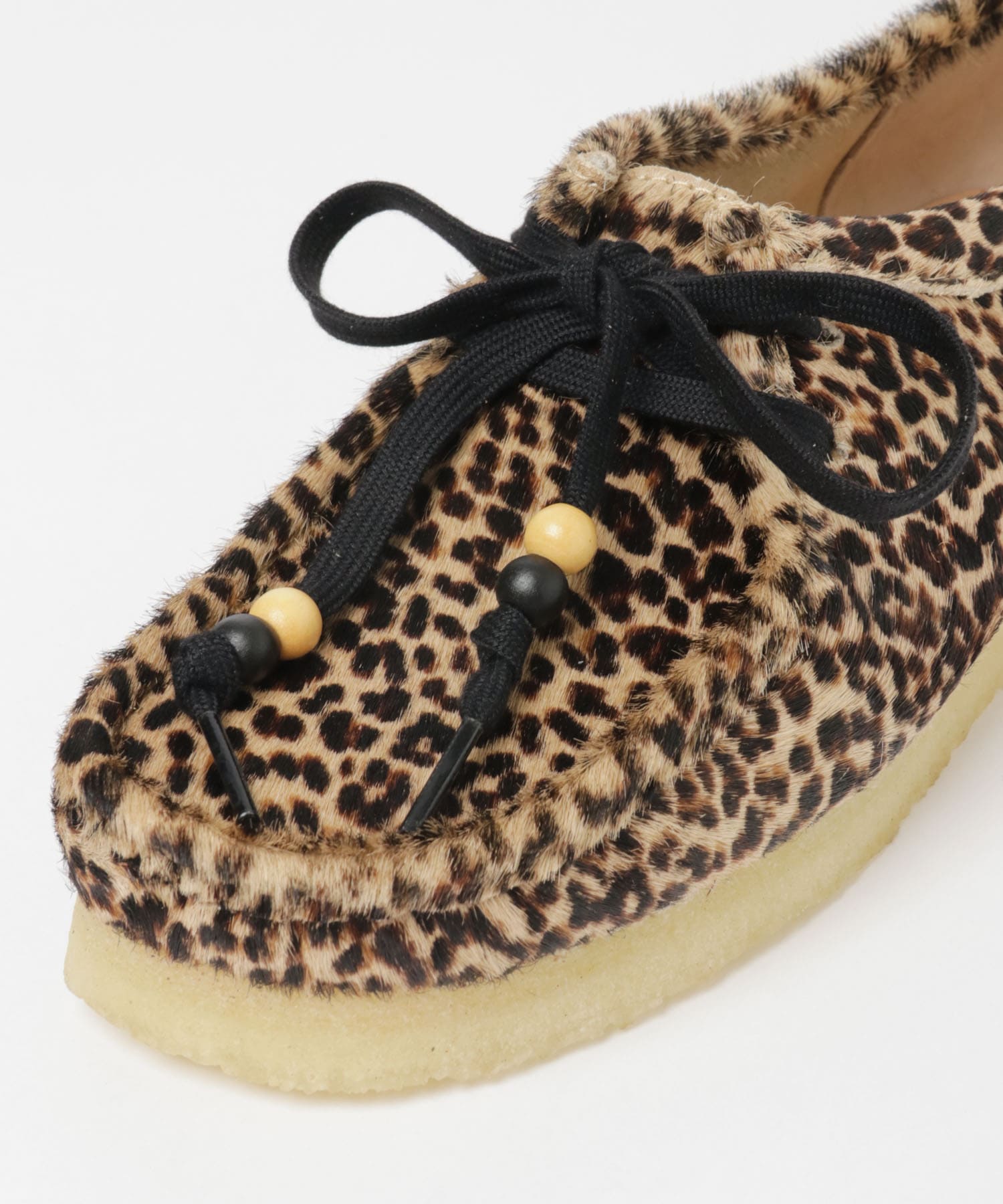 Clarks　wallabee leopard 4.5