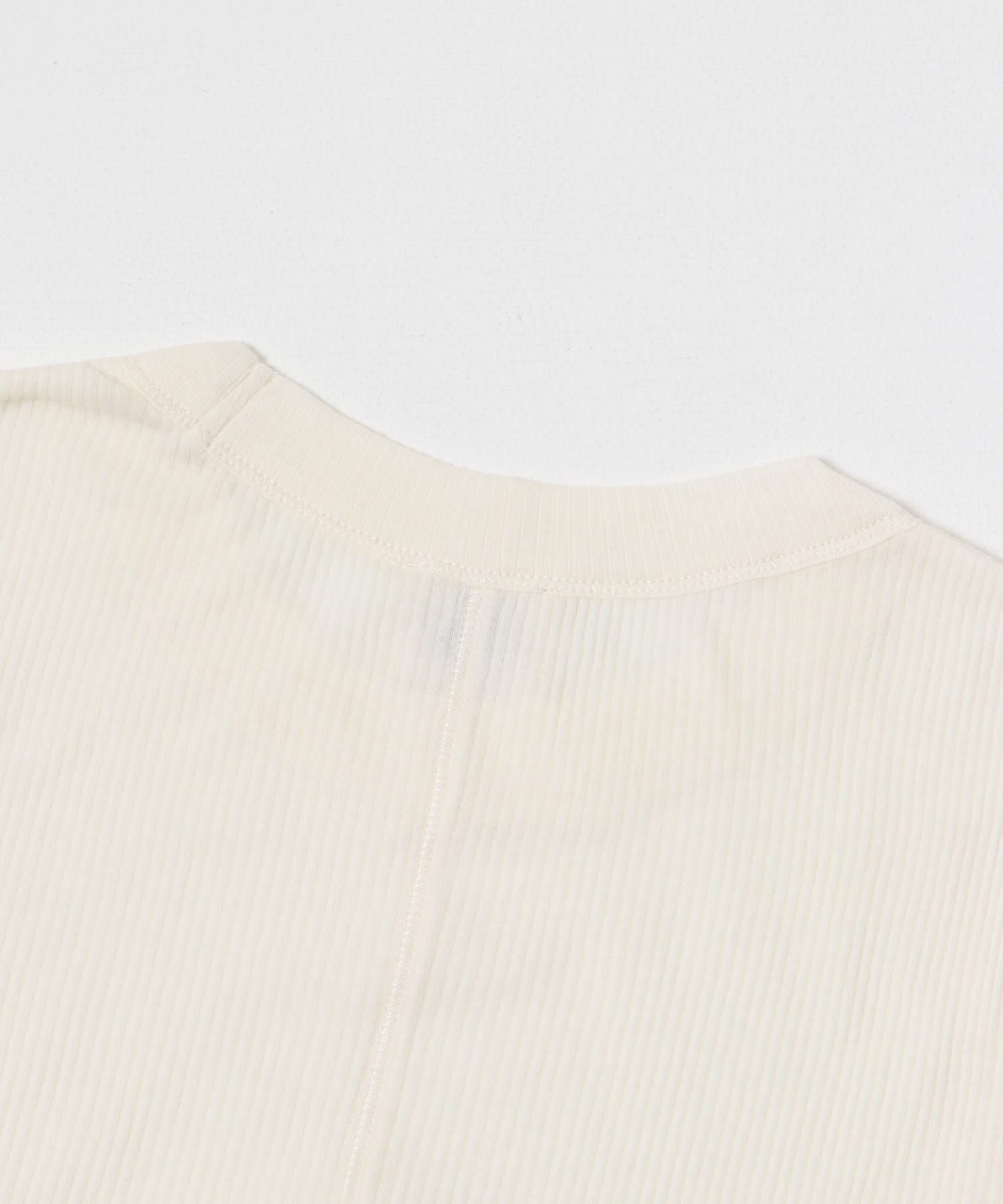 NINETY PERCENT　ANIS LT WEIGHT RIB TOP W WHITE S