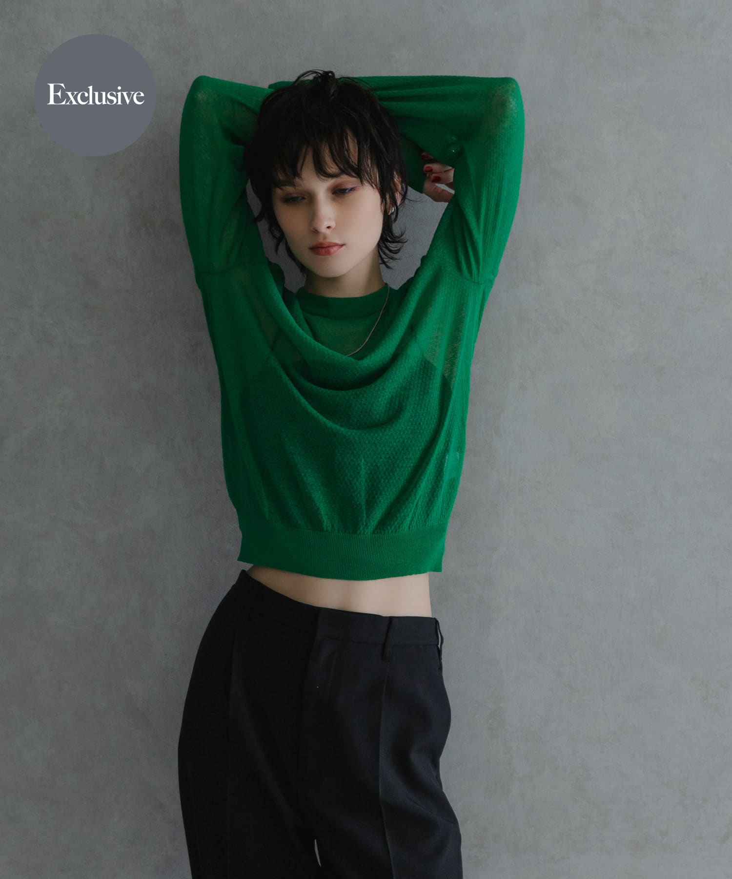 『別注』ROUTINE×URBAN RESEARCH　シアーニット malachite FREE