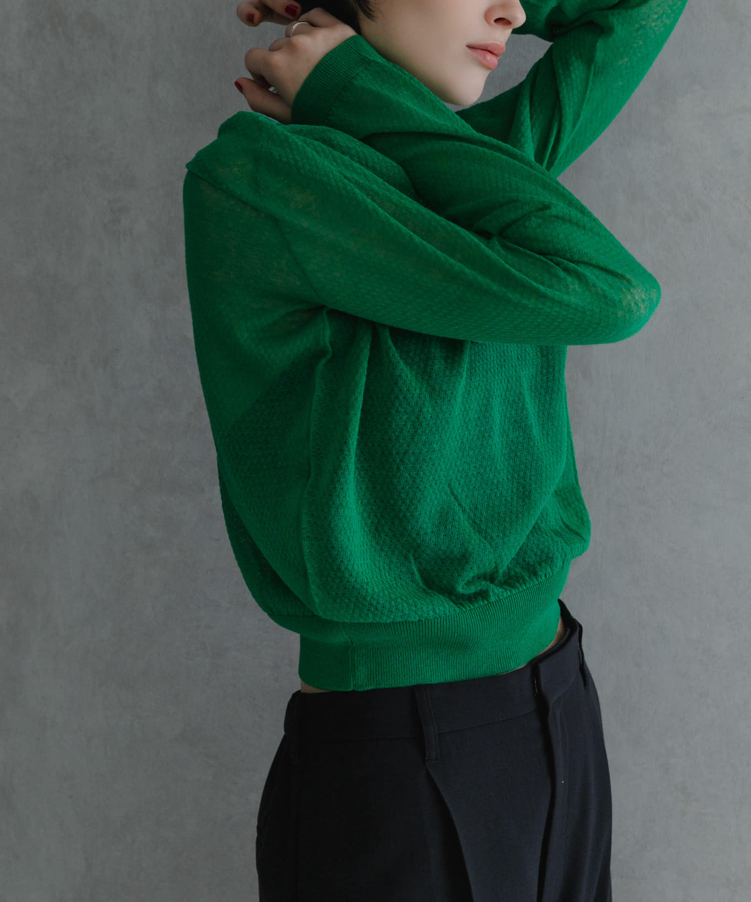『別注』ROUTINE×URBAN RESEARCH　シアーニット malachite FREE