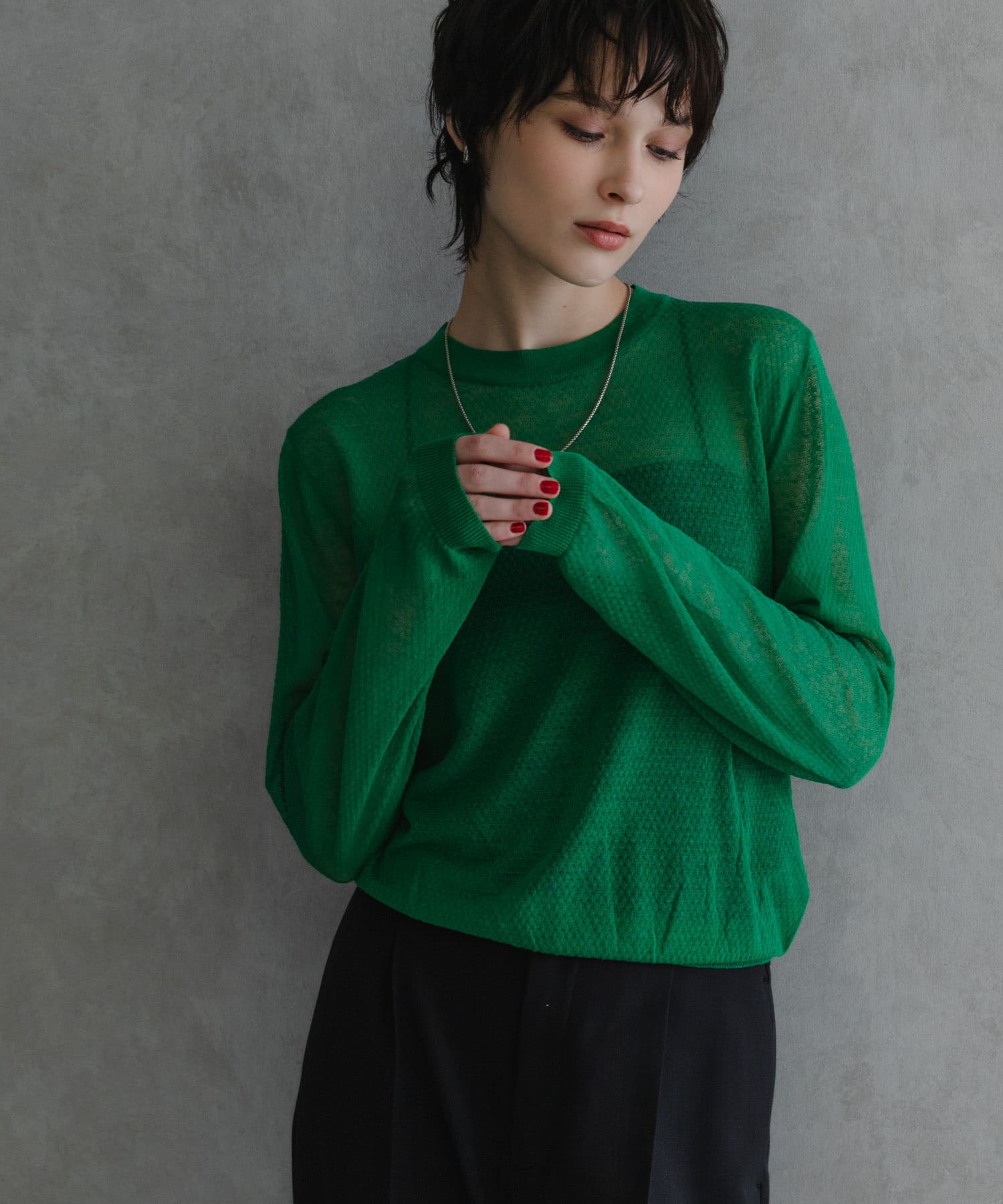 『別注』ROUTINE×URBAN RESEARCH　シアーニット malachite FREE