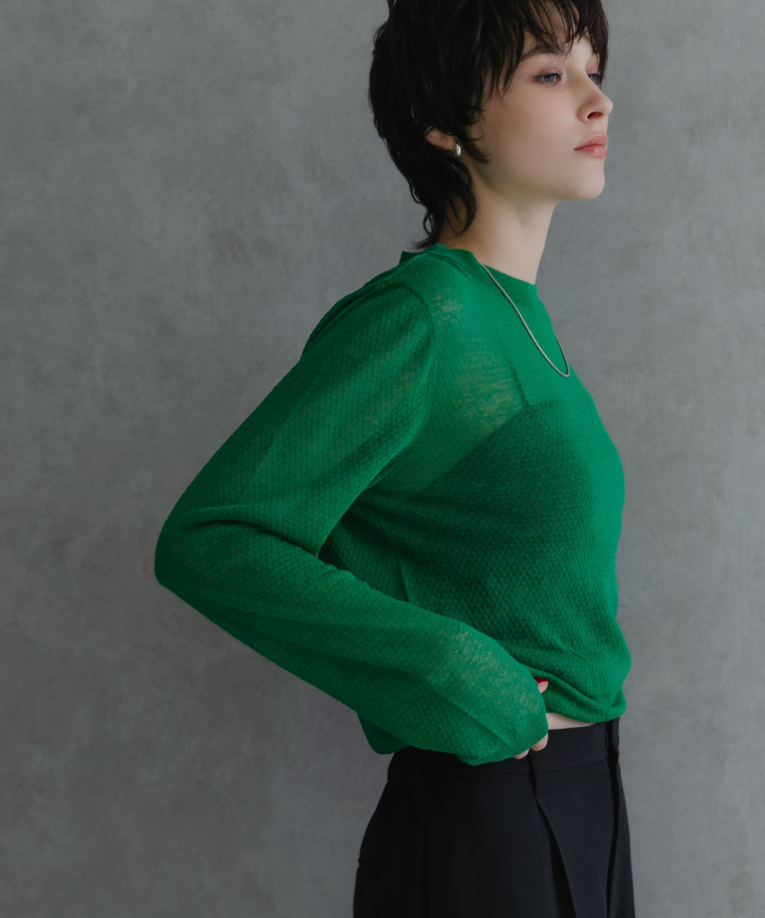 『別注』ROUTINE×URBAN RESEARCH　シアーニット malachite FREE