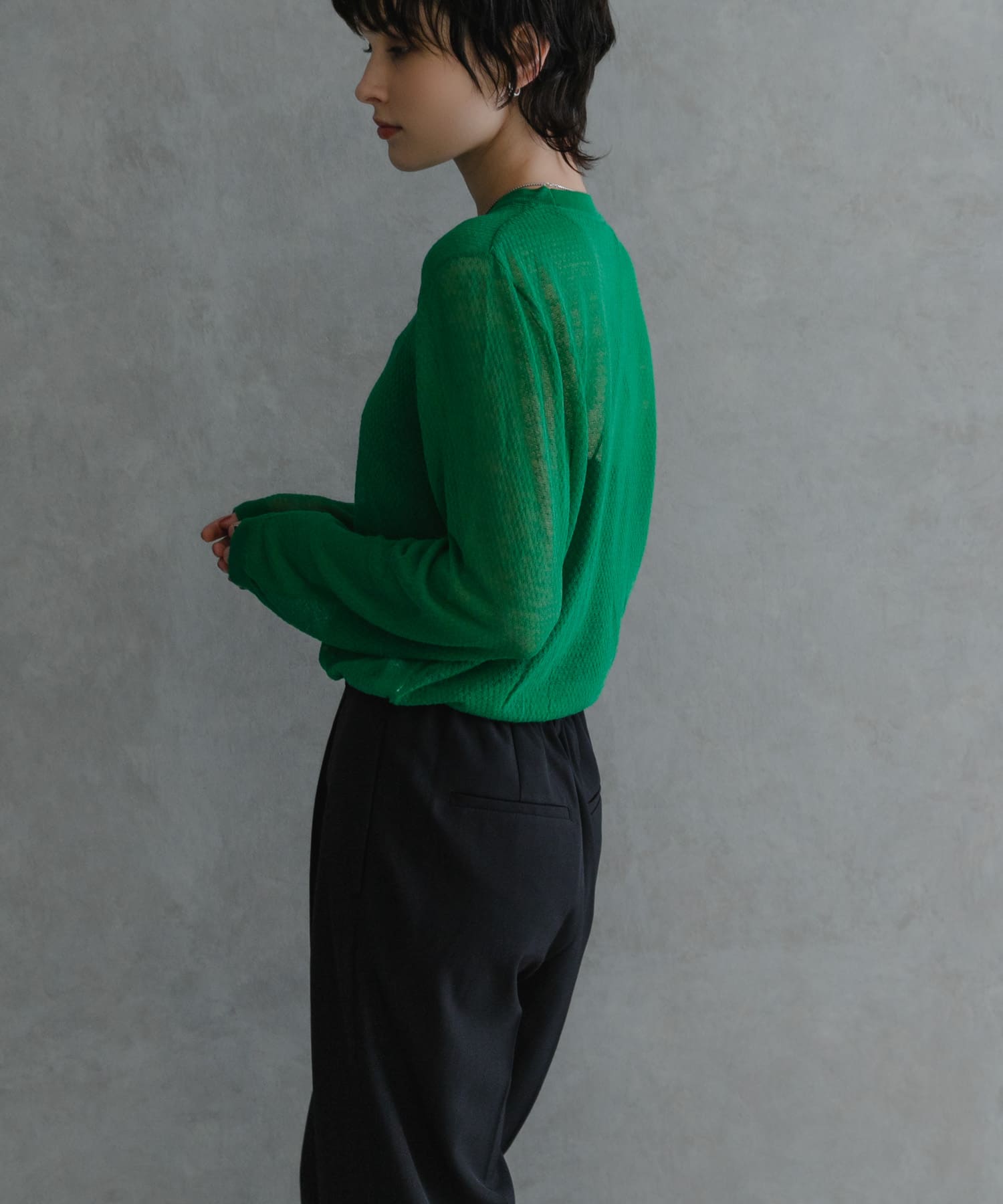 『別注』ROUTINE×URBAN RESEARCH　シアーニット malachite FREE