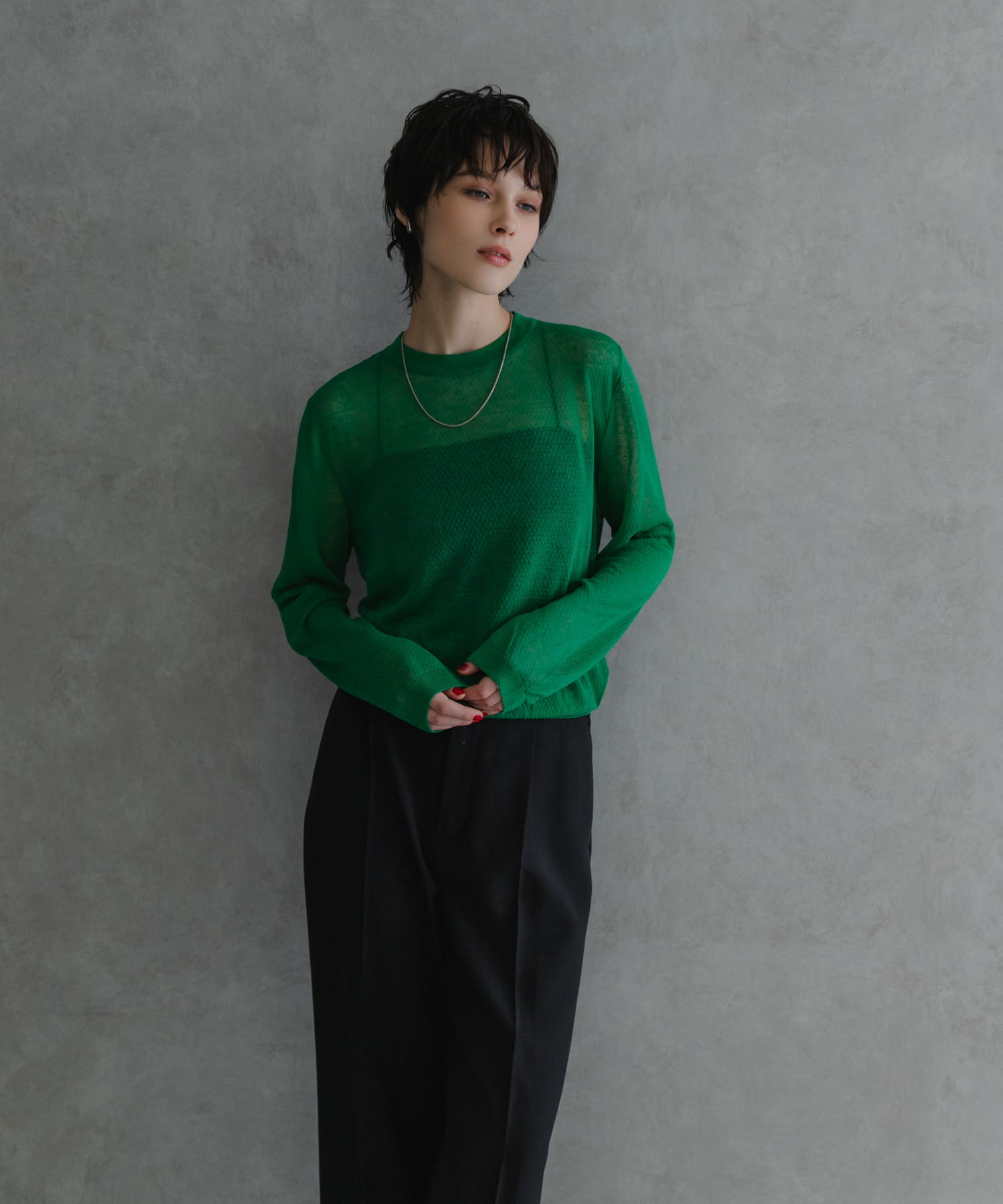 『別注』ROUTINE×URBAN RESEARCH　シアーニット malachite FREE