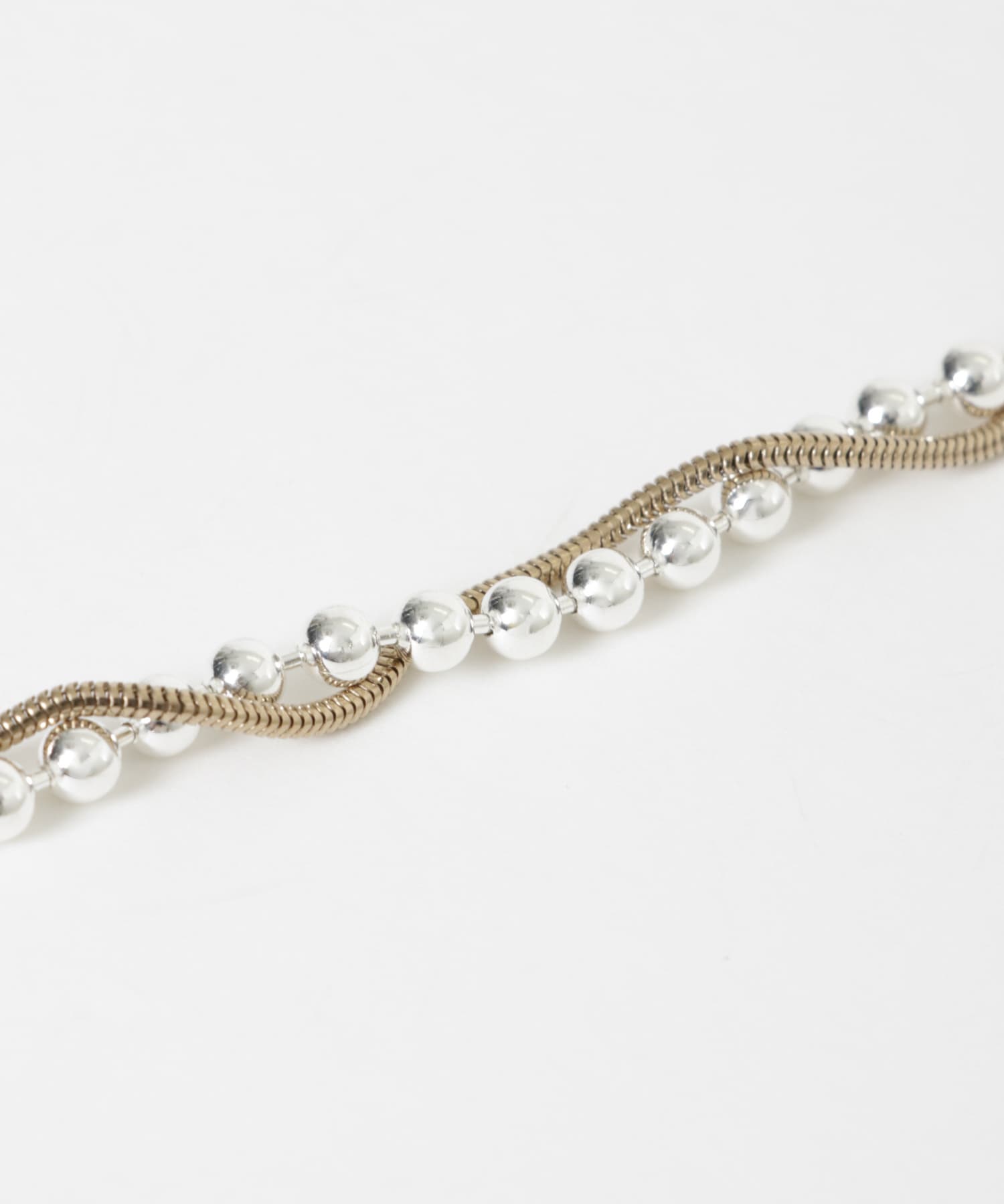 Sapir Bachar　TWIST NECKLACE SV/GD -