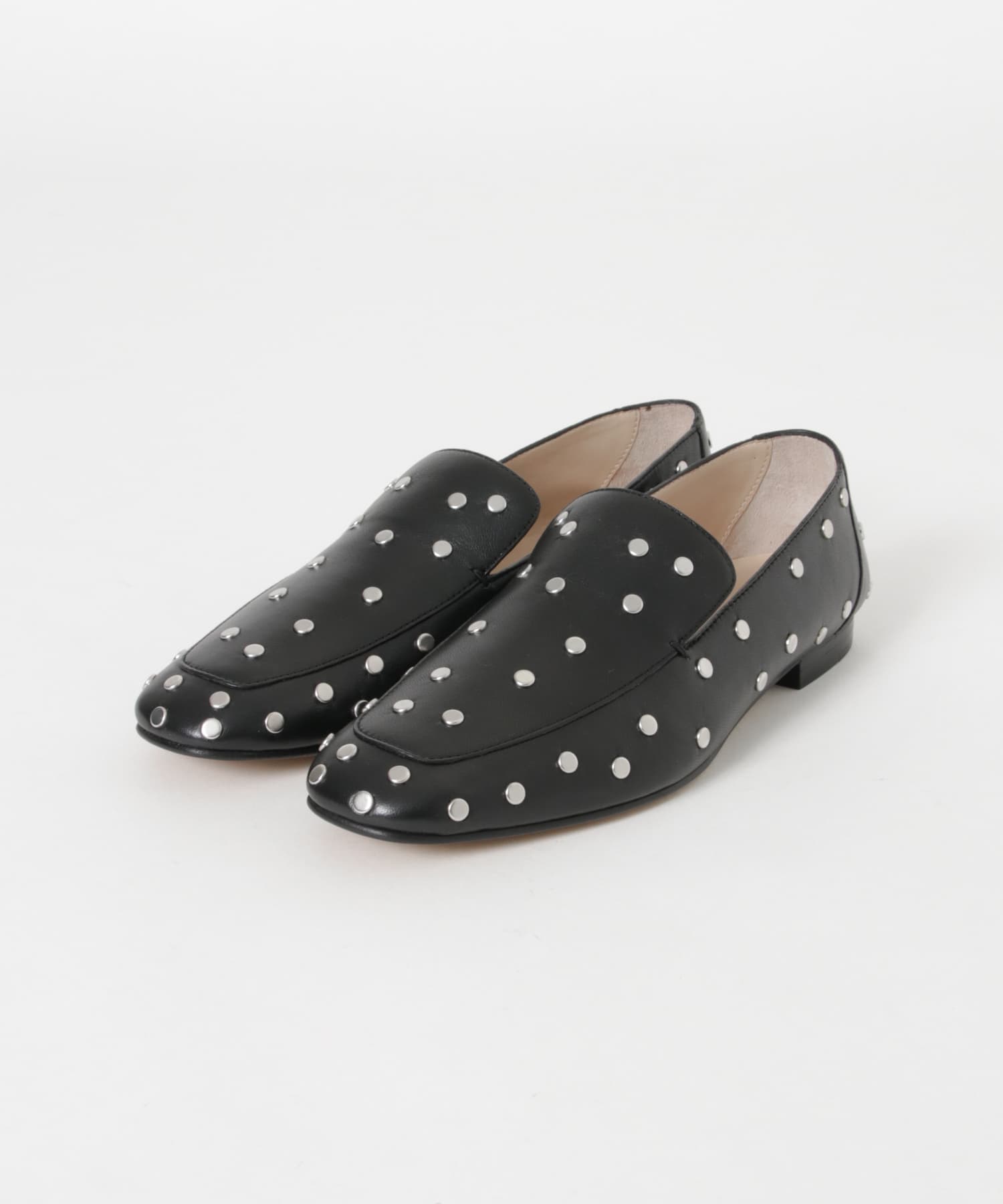 LE MONDE 黒 ベルベット バックル付き ローファー LE MONDE BERYL SOFT LOAFER STUDDED(36 BLACK): シューズ｜URBAN