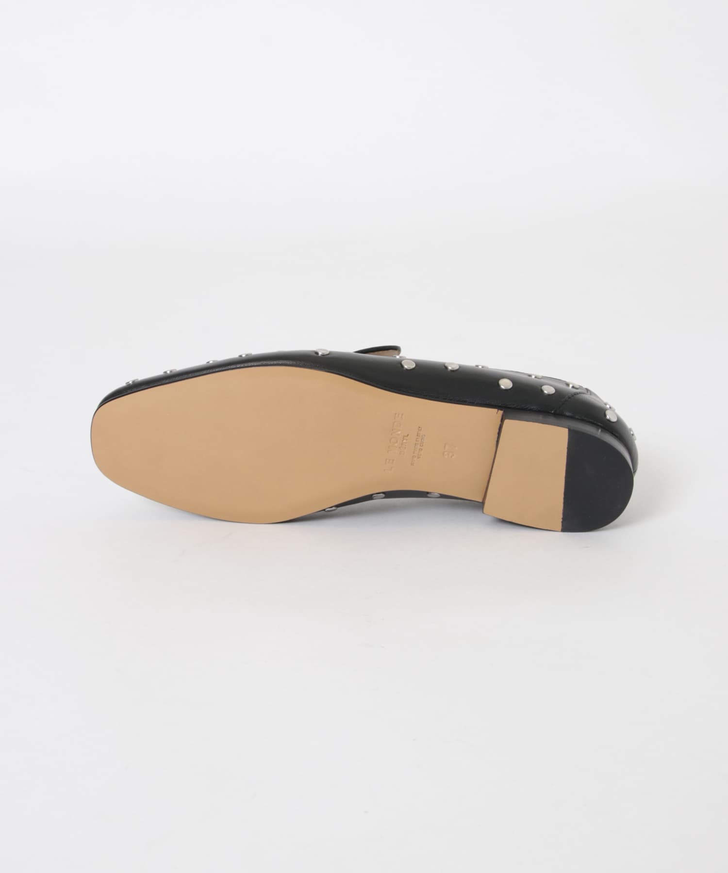 LE MONDE BERYL　SOFT LOAFER STUDDED BLACK 36