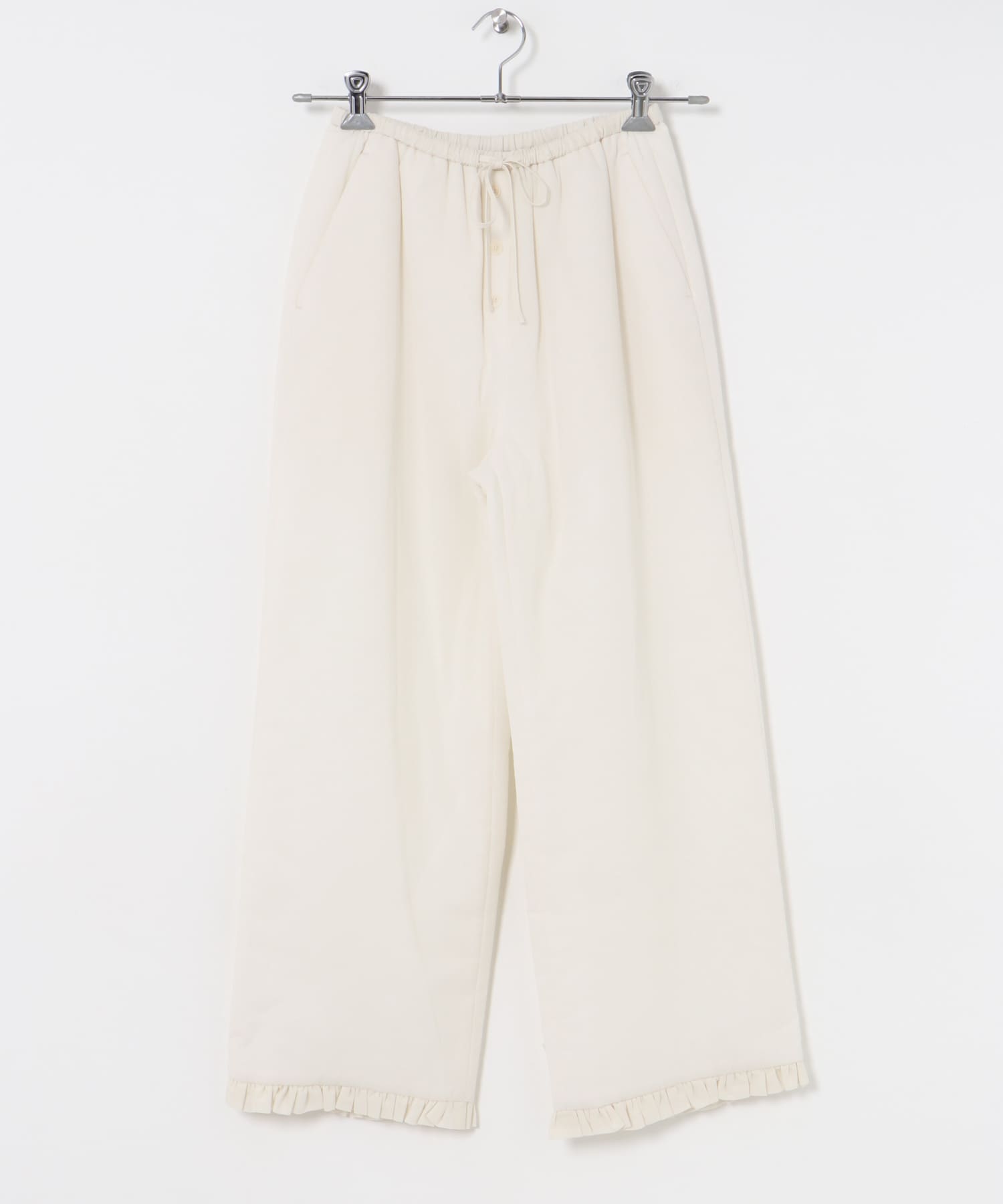 AMOMENTO　SHEER PADDED PANTS IVORY 0