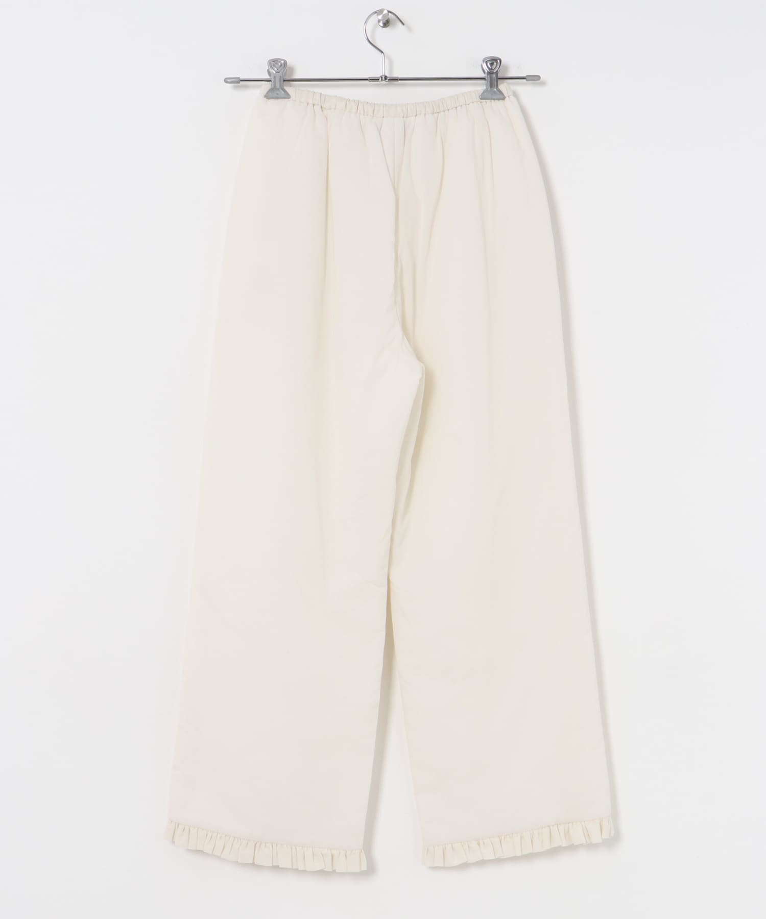 AMOMENTO　SHEER PADDED PANTS IVORY 0