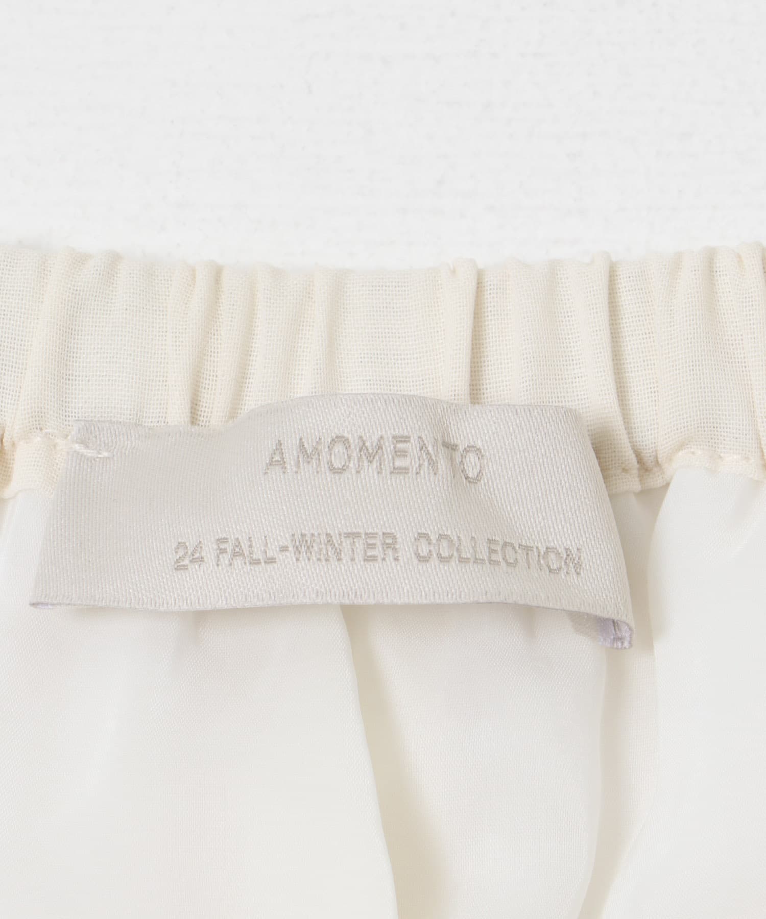 AMOMENTO　SHEER PADDED PANTS IVORY 0