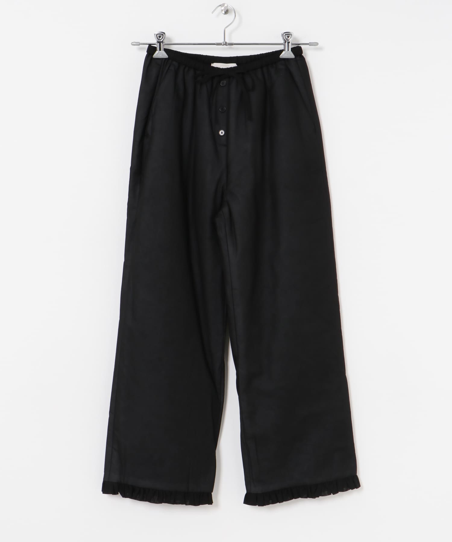 AMOMENTO　SHEER PADDED PANTS BLACK 0