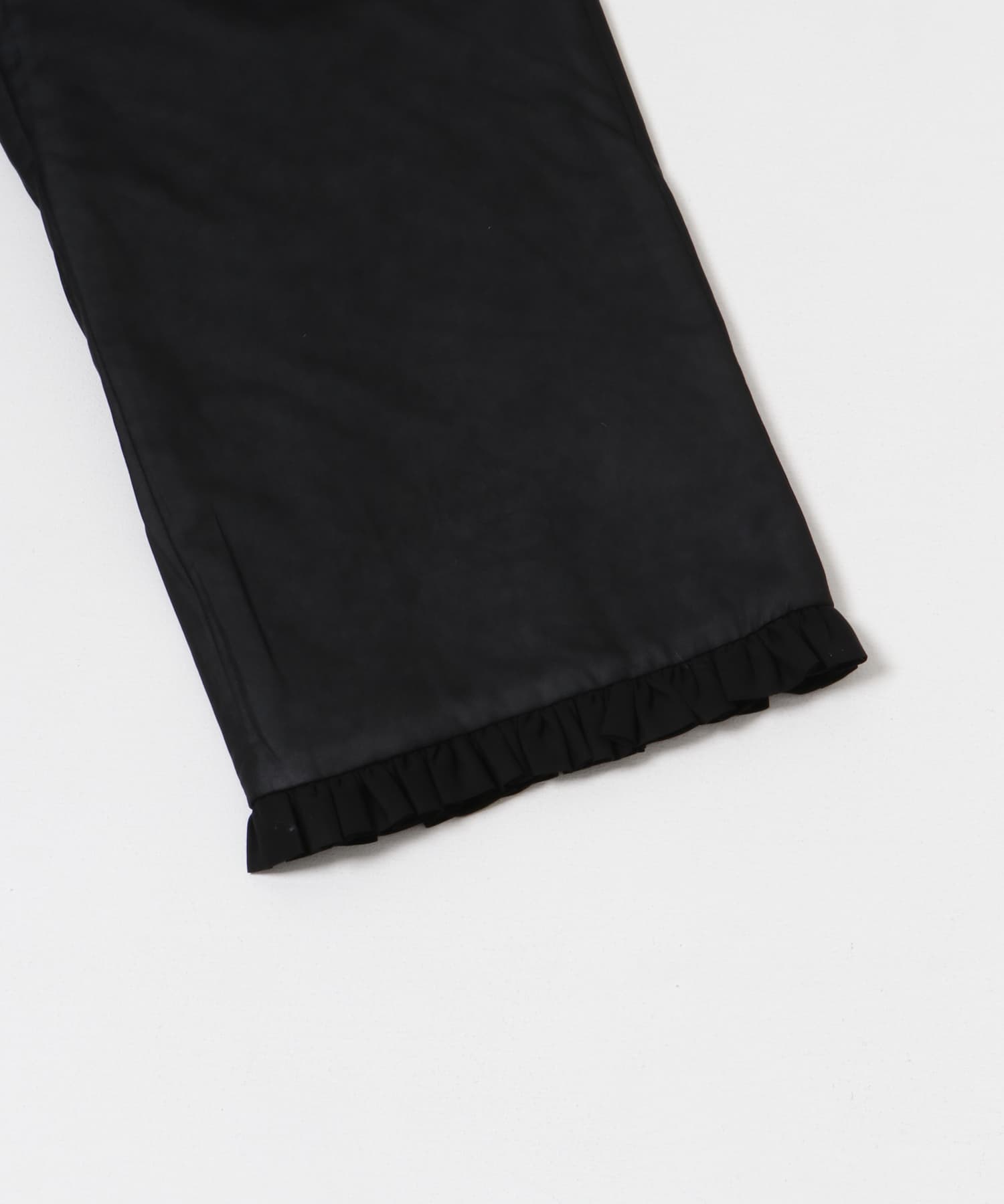 AMOMENTO　SHEER PADDED PANTS BLACK 0